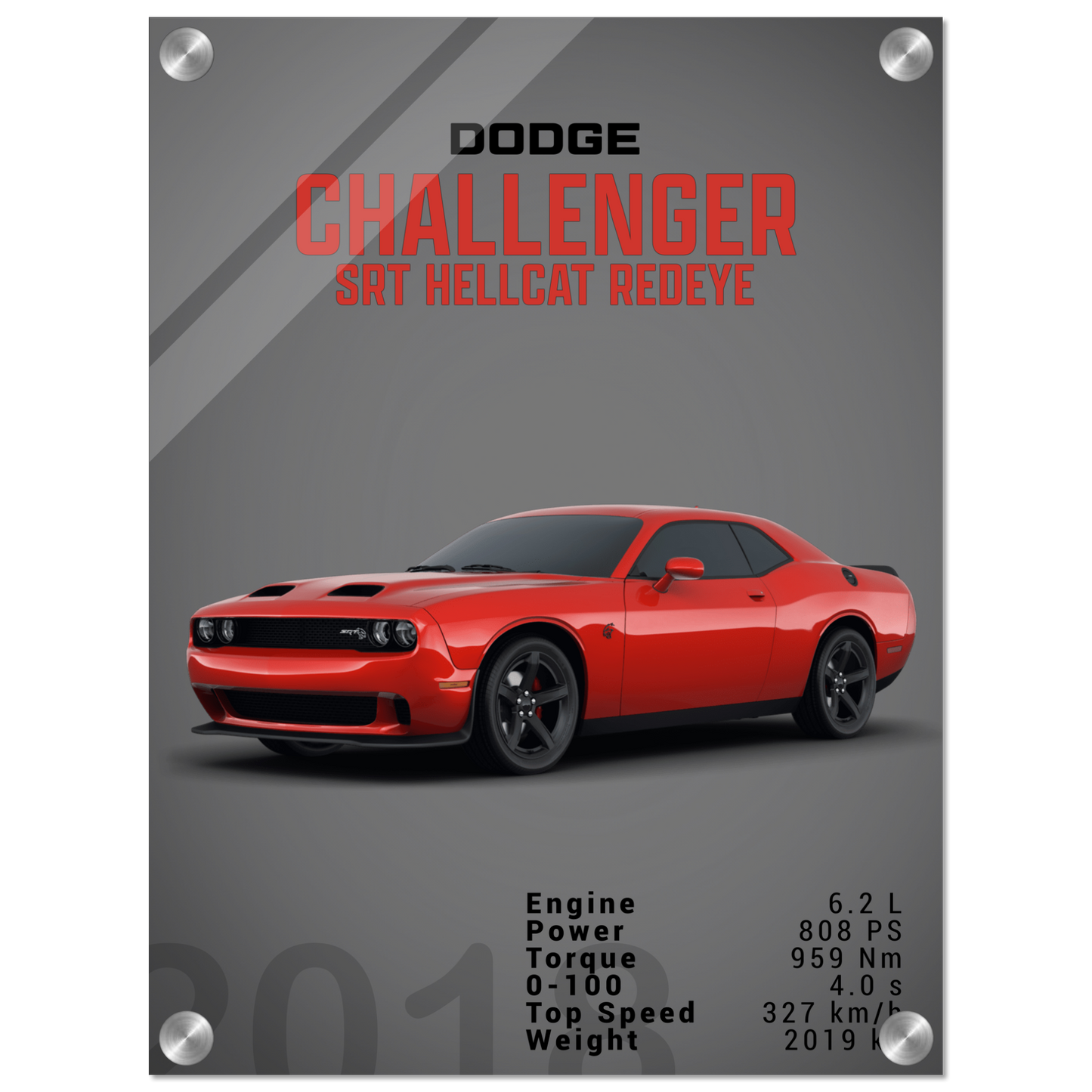 Dodge Challenger SRT Hellcat Redeye (DODGE04D)