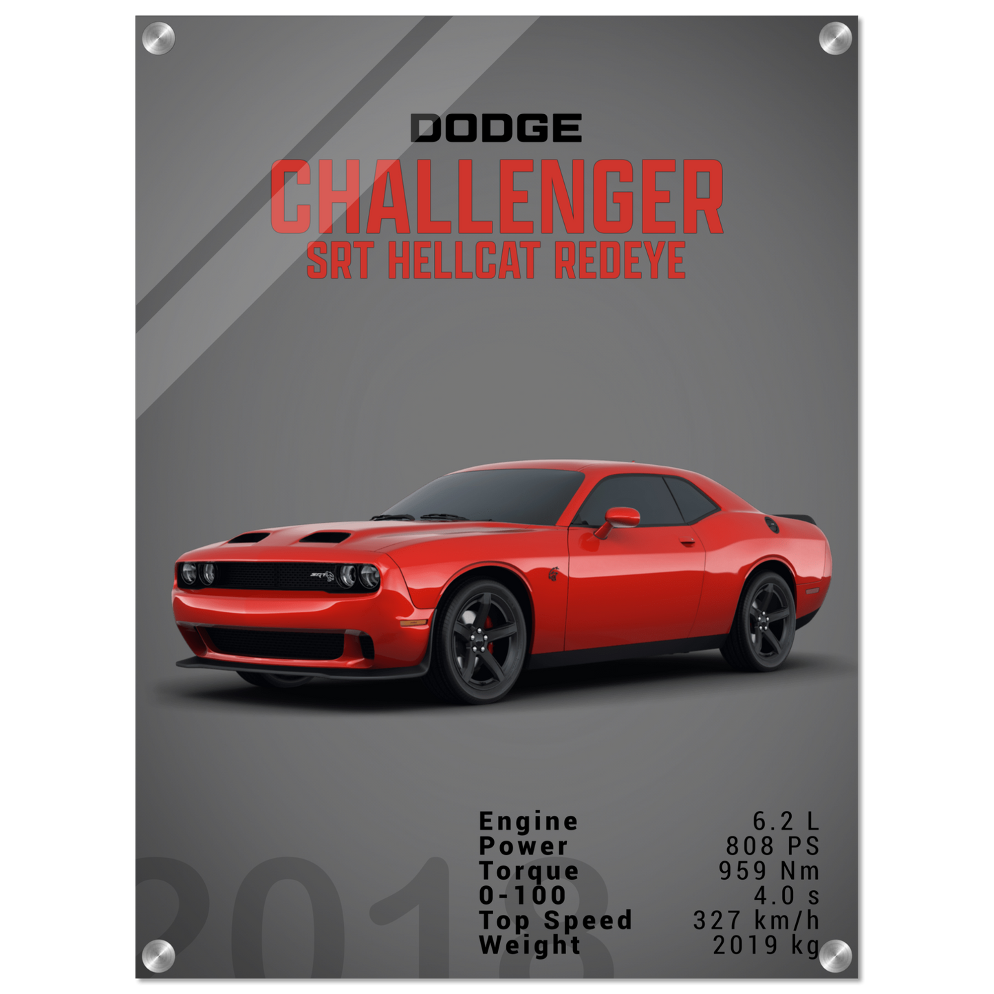 Dodge Challenger SRT Hellcat Redeye (DODGE04D)