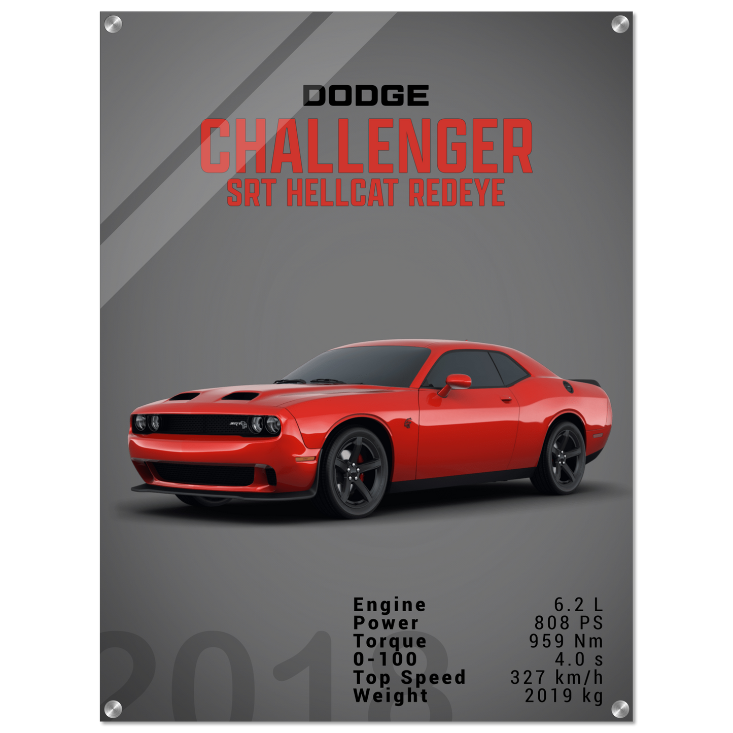 Dodge Challenger SRT Hellcat Redeye (DODGE04D)