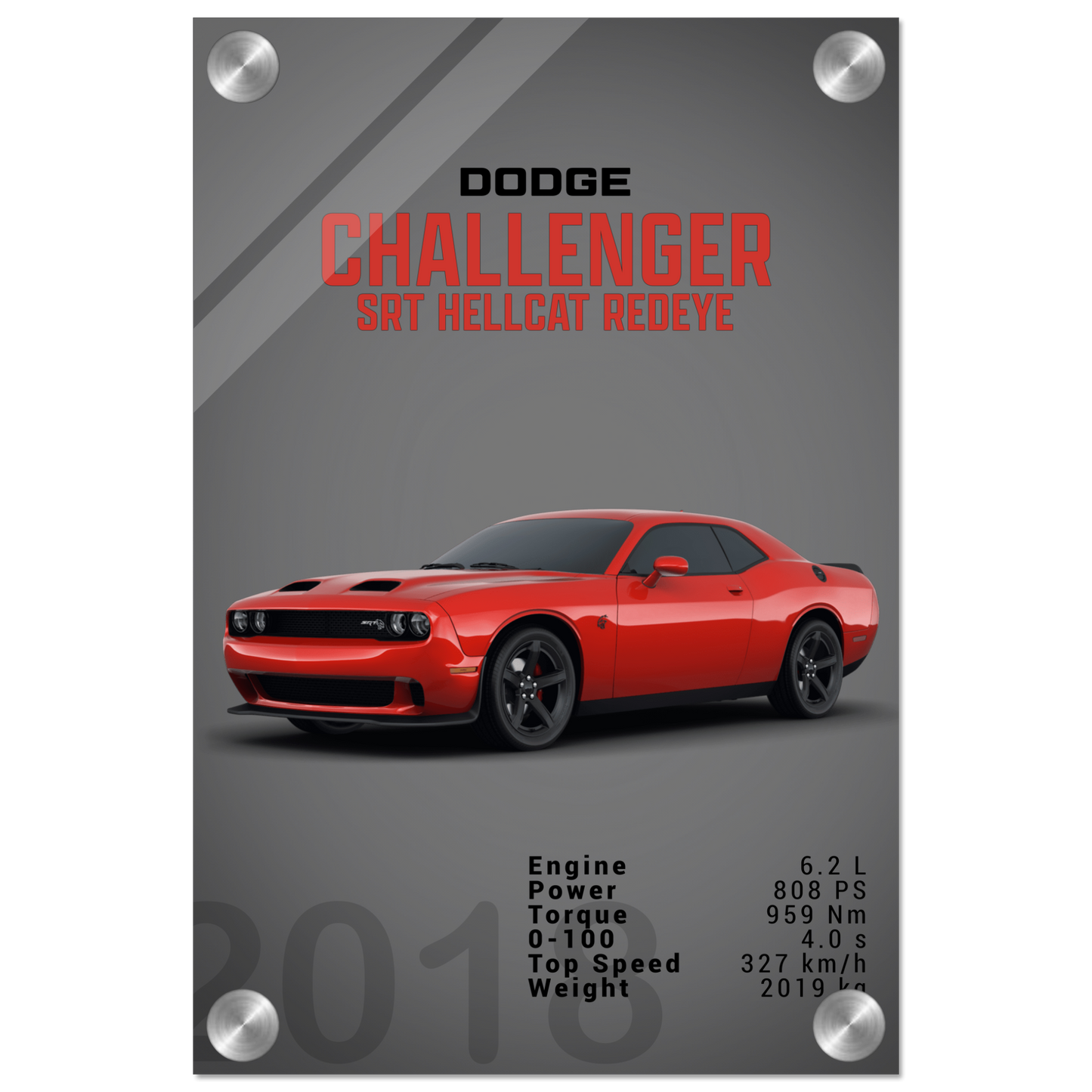 Dodge Challenger SRT Hellcat Redeye (DODGE04D)