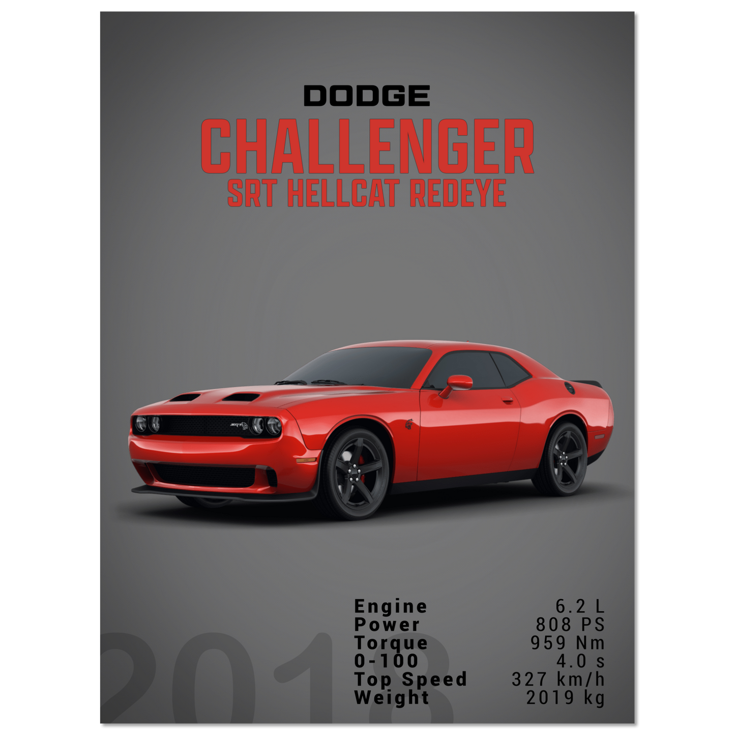 Dodge Challenger SRT Hellcat Redeye (DODGE04D)