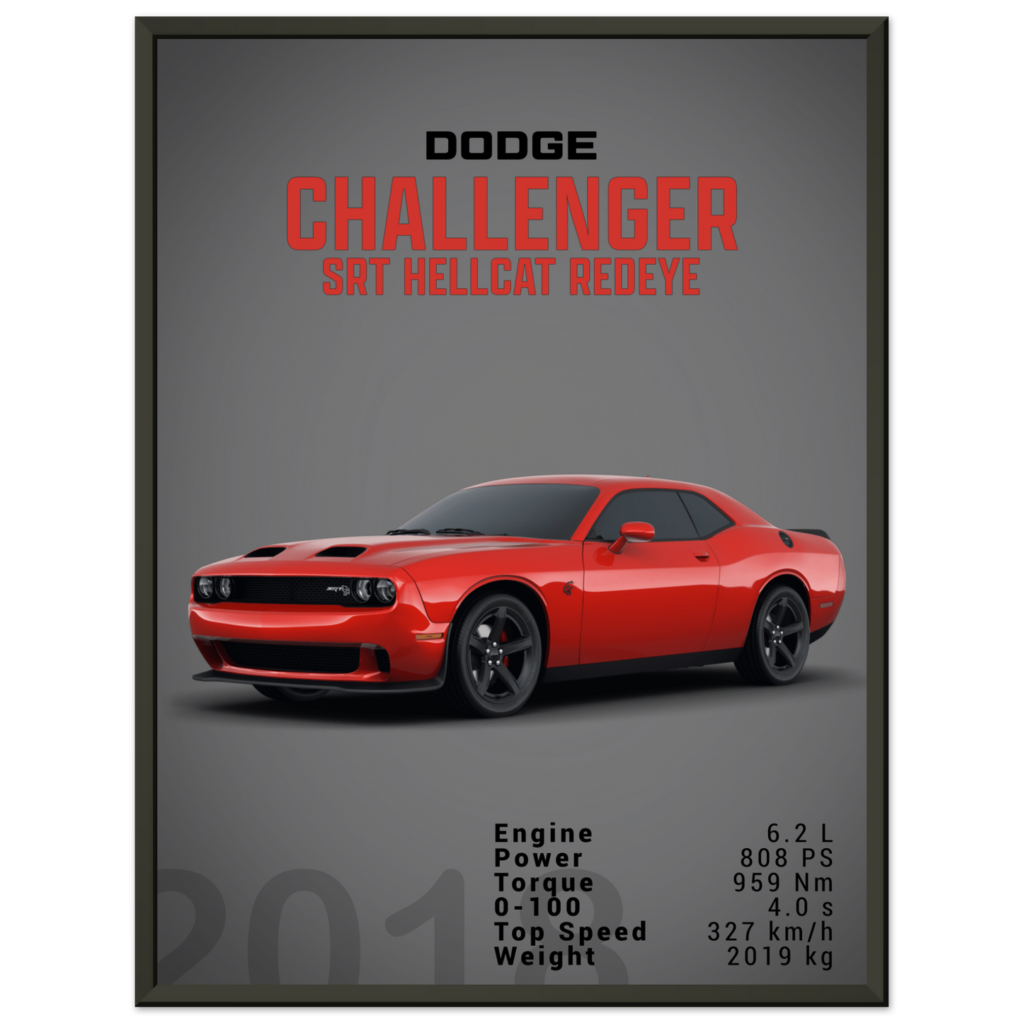 Dodge Challenger SRT Hellcat Redeye (DODGE04D)