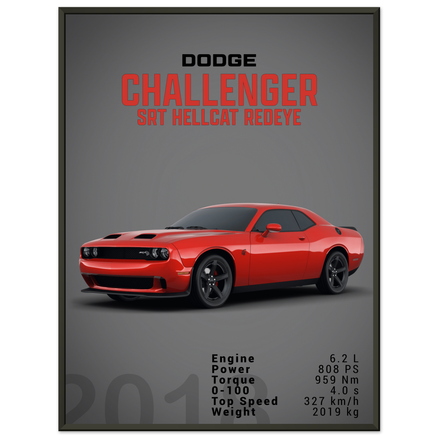 Dodge Challenger SRT Hellcat Redeye (DODGE04D)