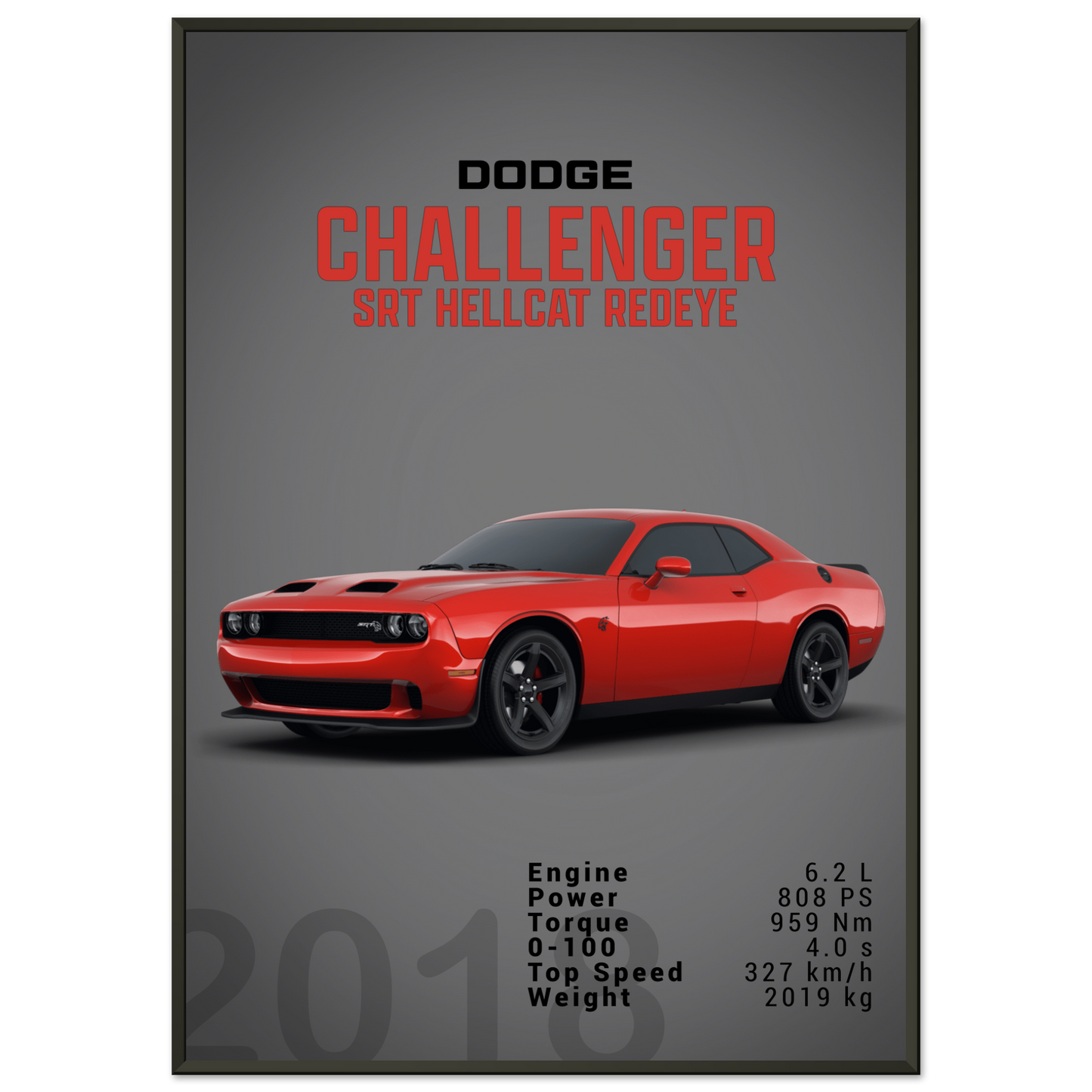 Dodge Challenger SRT Hellcat Redeye (DODGE04D)