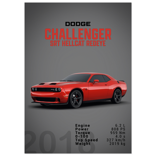 Dodge Challenger SRT Hellcat Redeye (DODGE04D)
