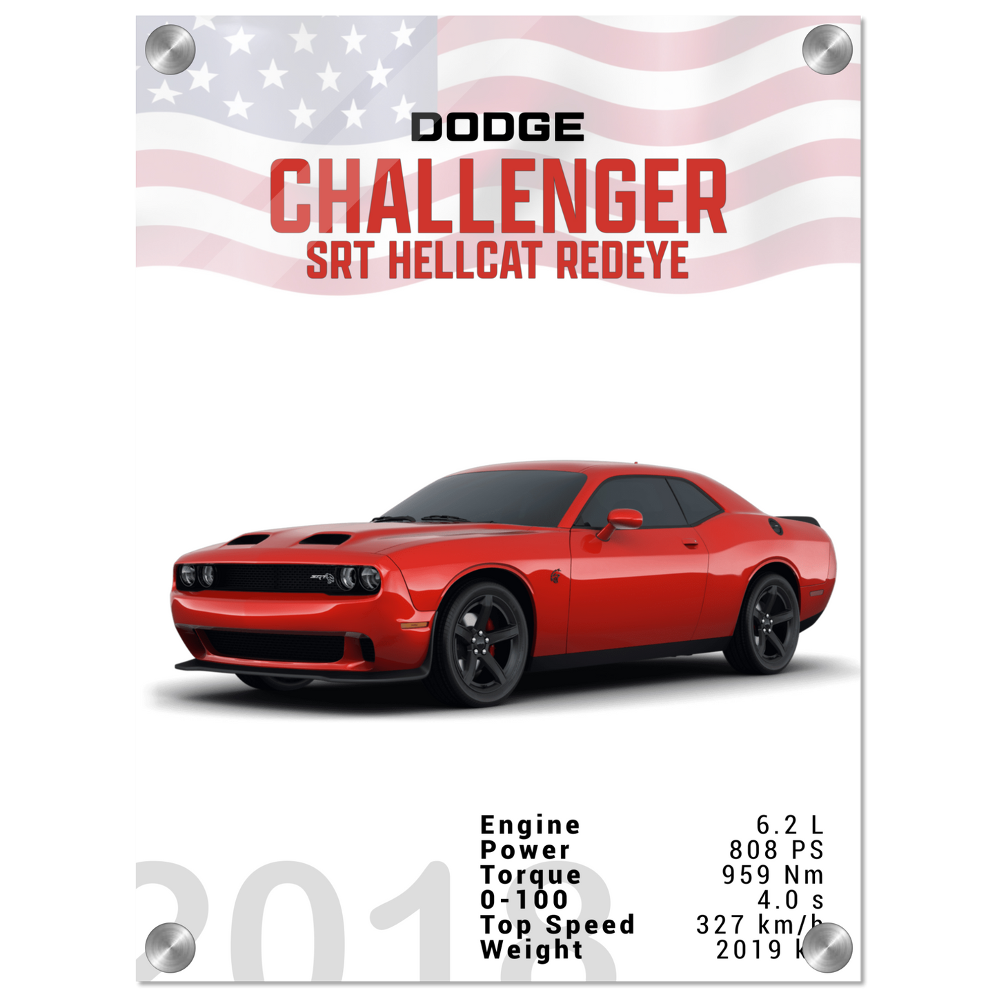 Dodge Challenger SRT Hellcat Redeye (DODGE04)