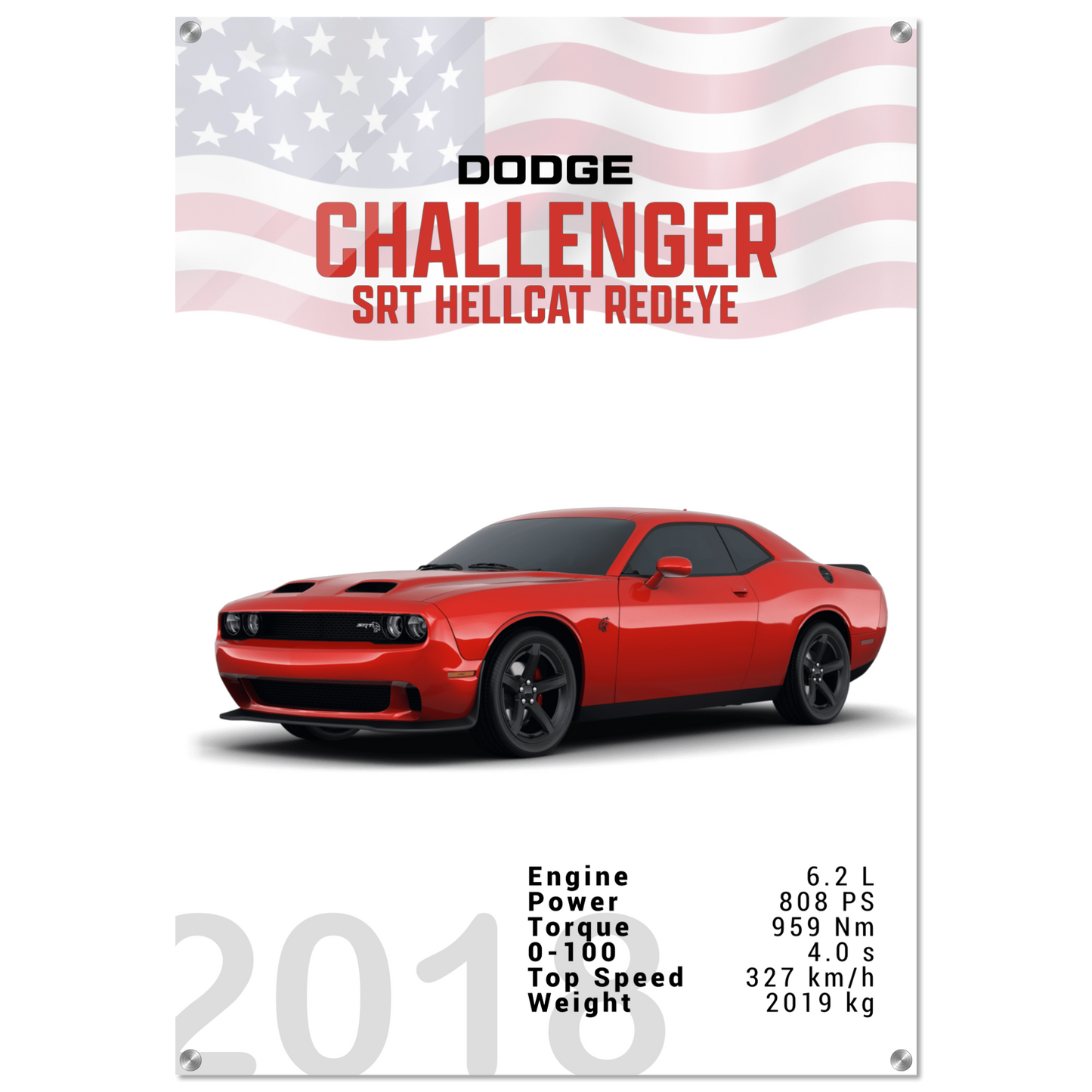 Dodge Challenger SRT Hellcat Redeye (DODGE04)