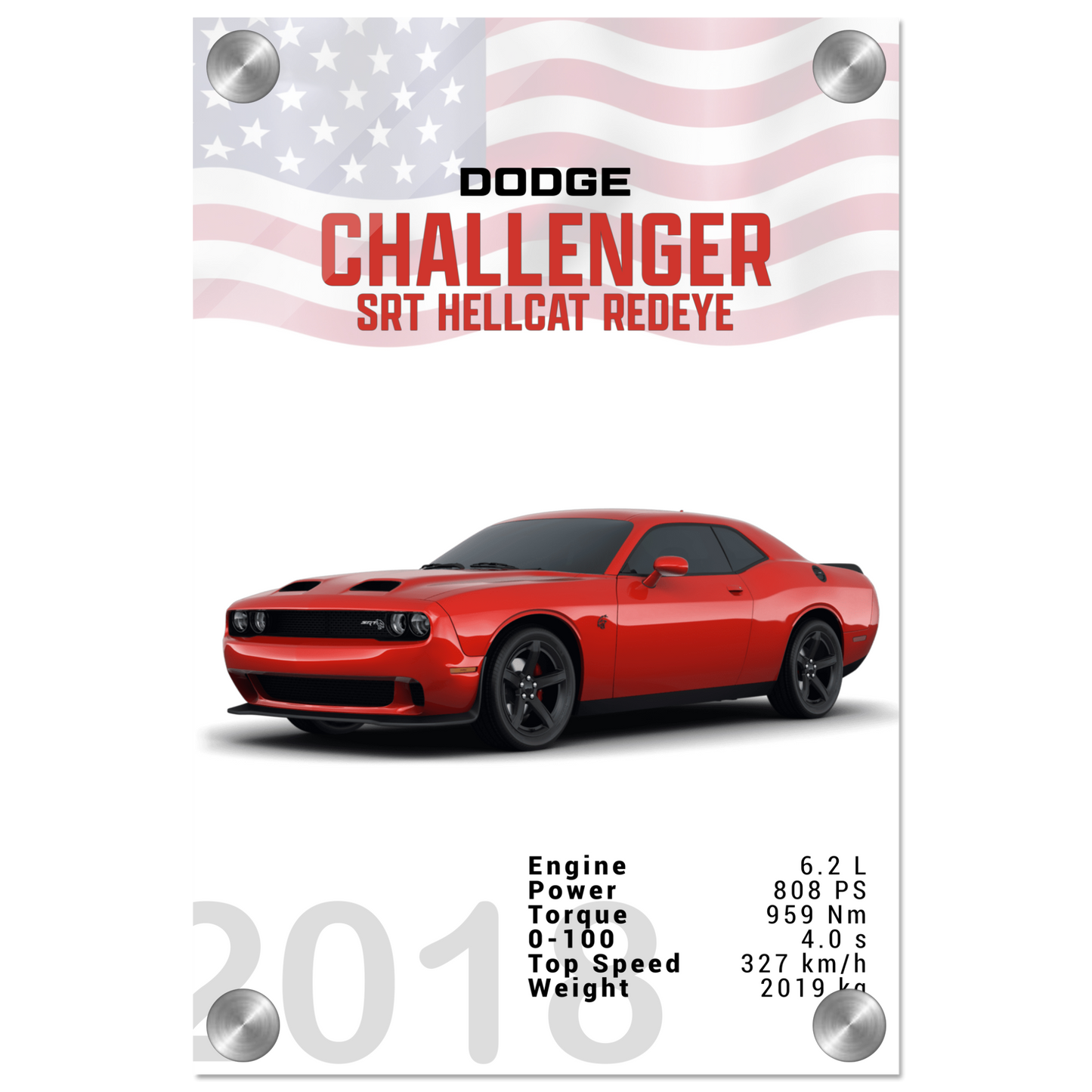 Dodge Challenger SRT Hellcat Redeye (DODGE04)