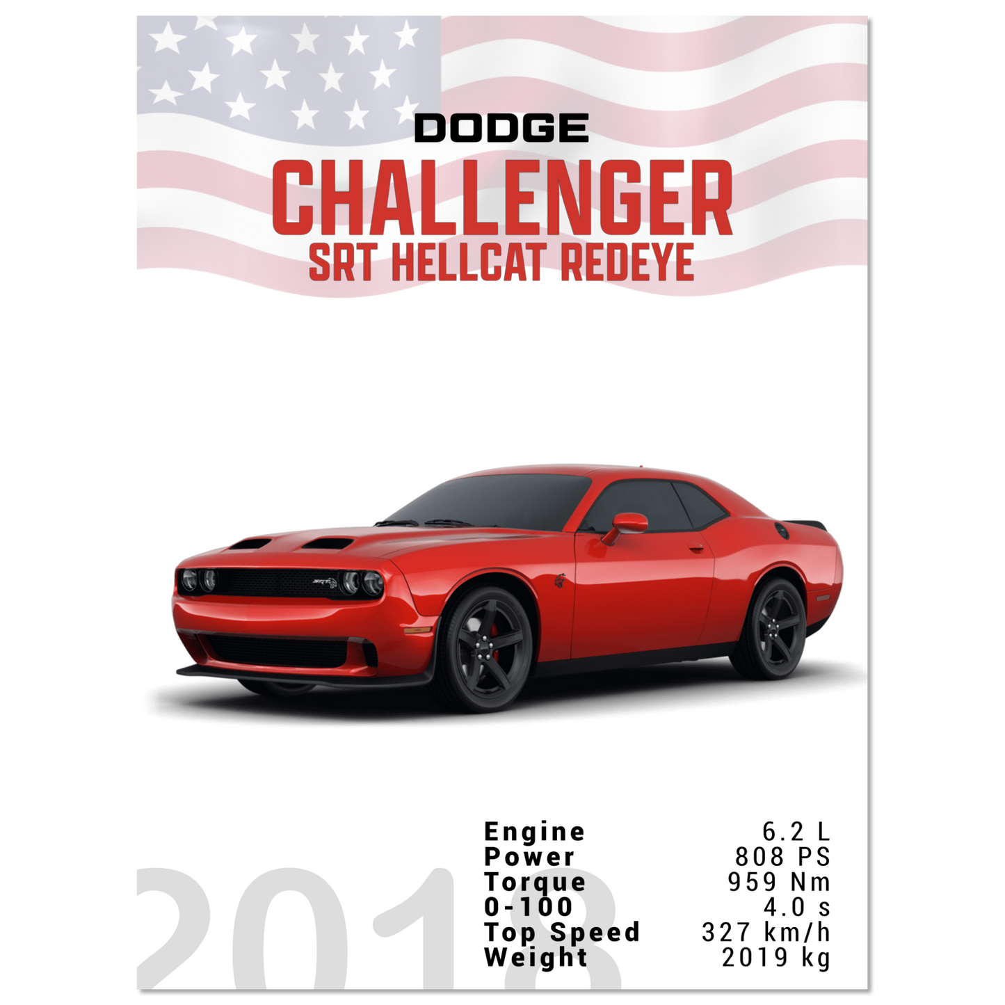 Dodge Challenger SRT Hellcat Redeye (DODGE04)