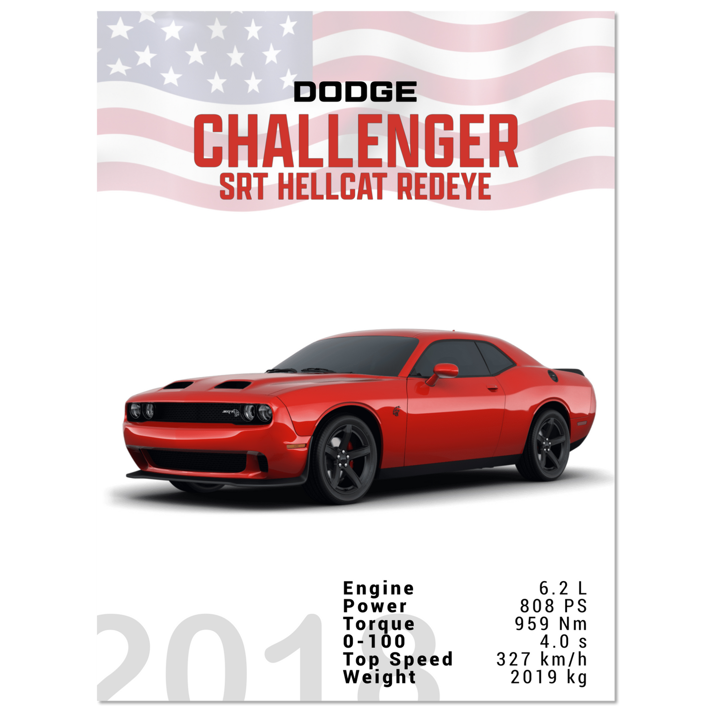 Dodge Challenger SRT Hellcat Redeye (DODGE04)