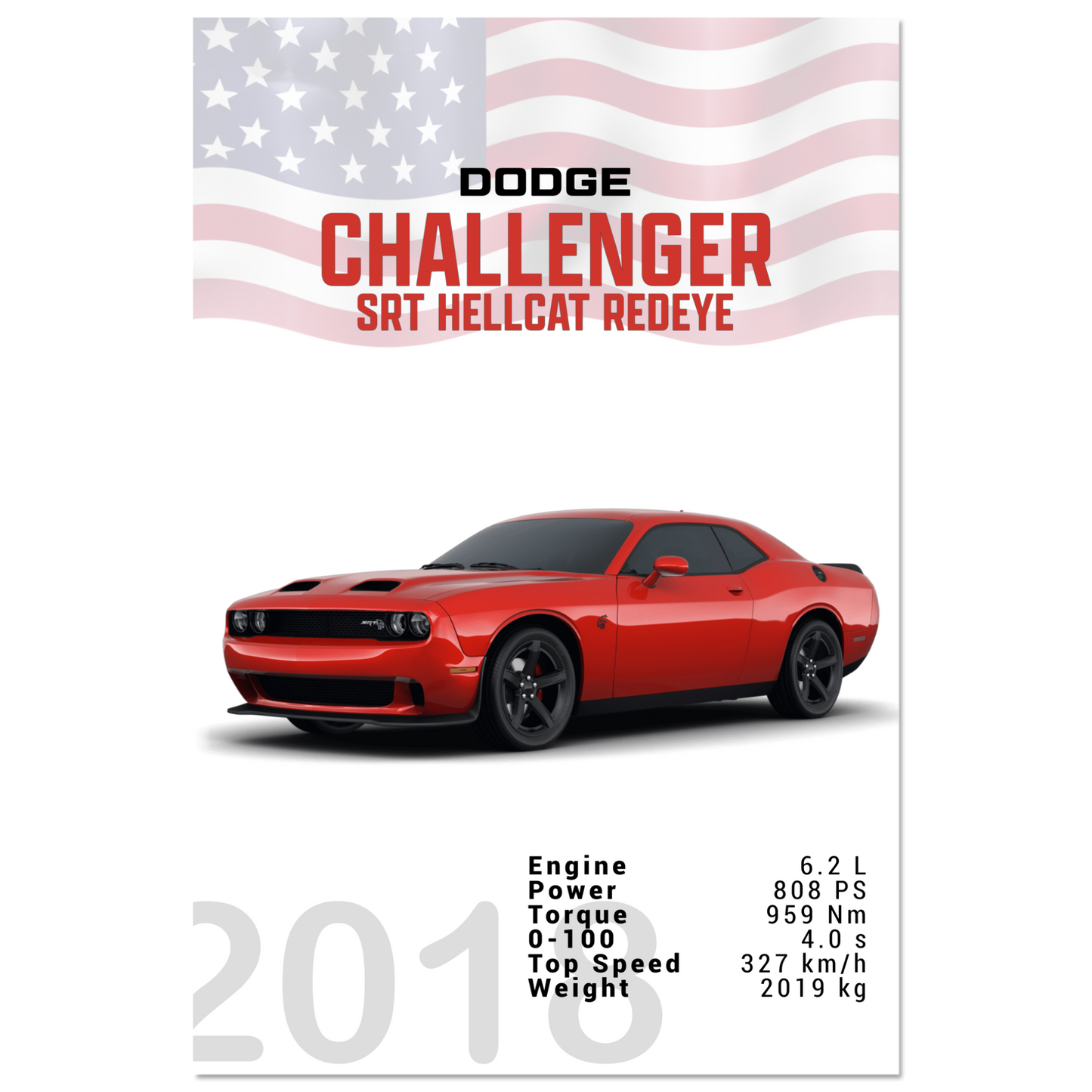 Dodge Challenger SRT Hellcat Redeye (DODGE04)
