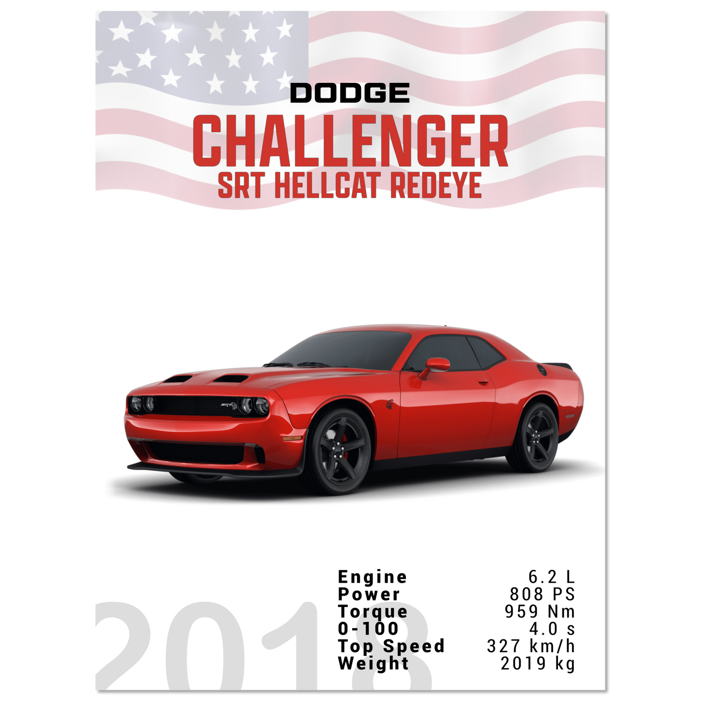 Dodge Challenger SRT Hellcat Redeye (DODGE04)