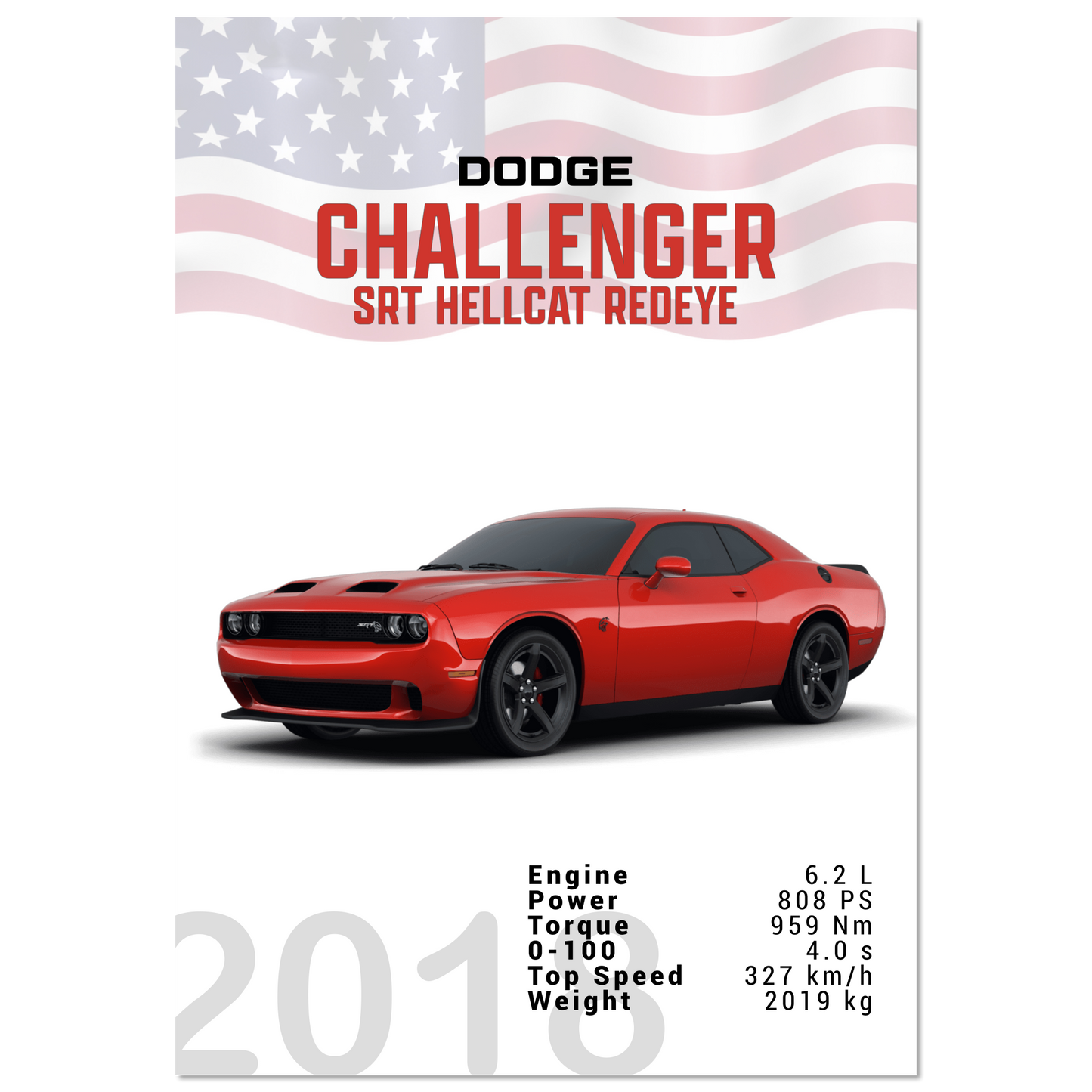 Dodge Challenger SRT Hellcat Redeye (DODGE04)