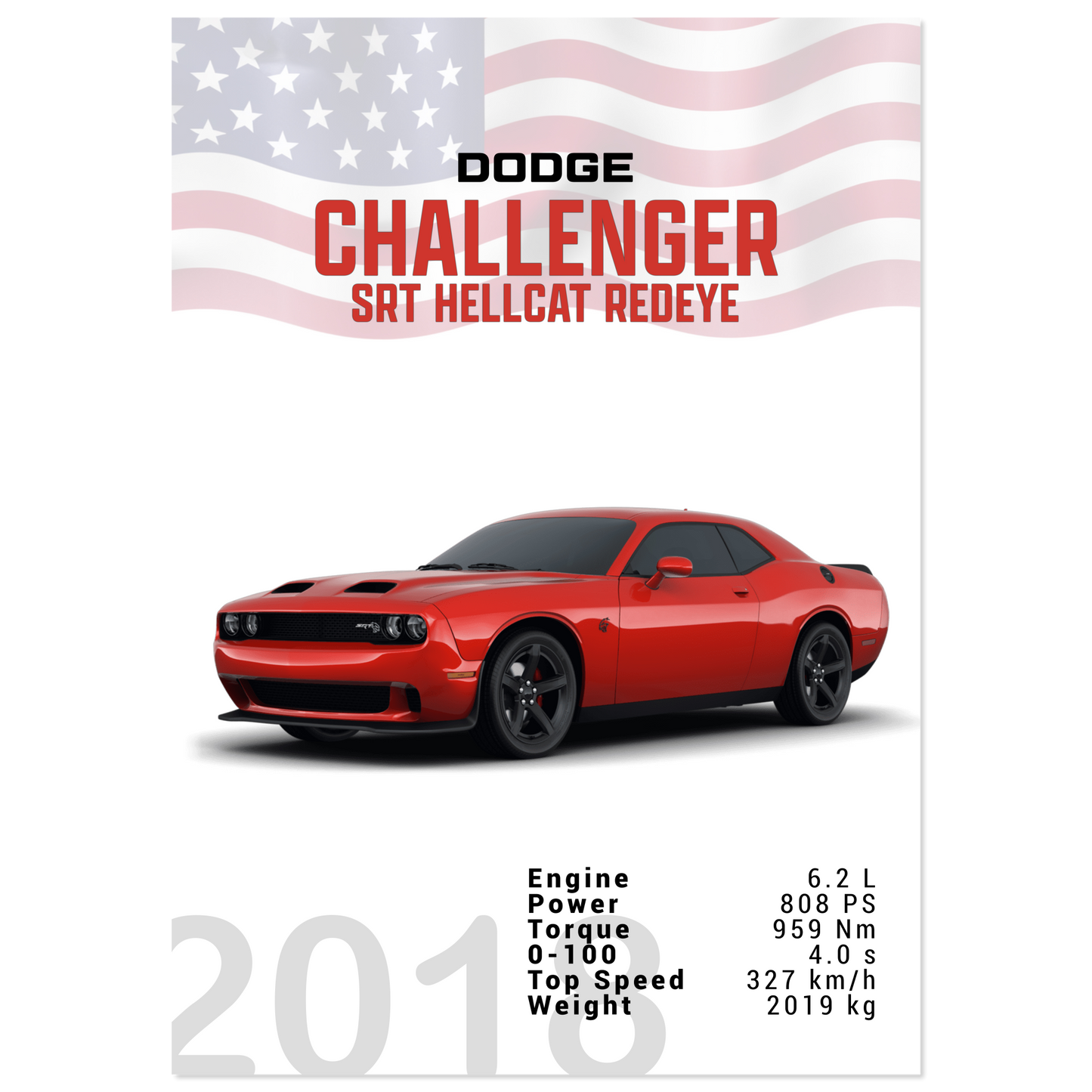 Dodge Challenger SRT Hellcat Redeye (DODGE04)