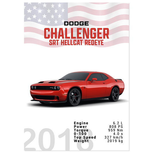 Dodge Challenger SRT Hellcat Redeye (DODGE04)