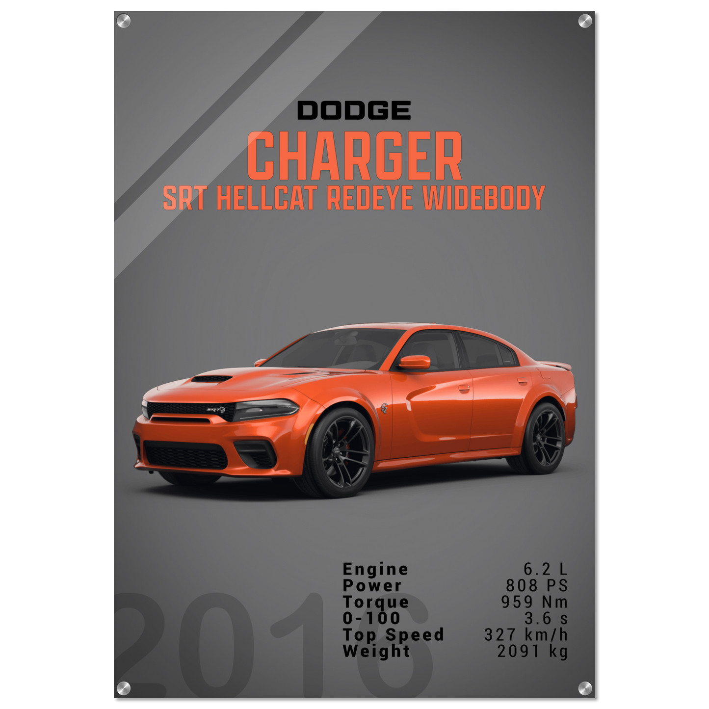 Dodge Charger SRT Hellcat Redeye Widebody (DODGE05D)