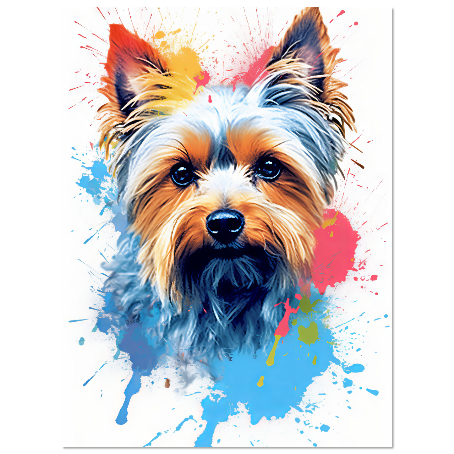Hund Yorkshire Terrier Pop-Art (DOG56)