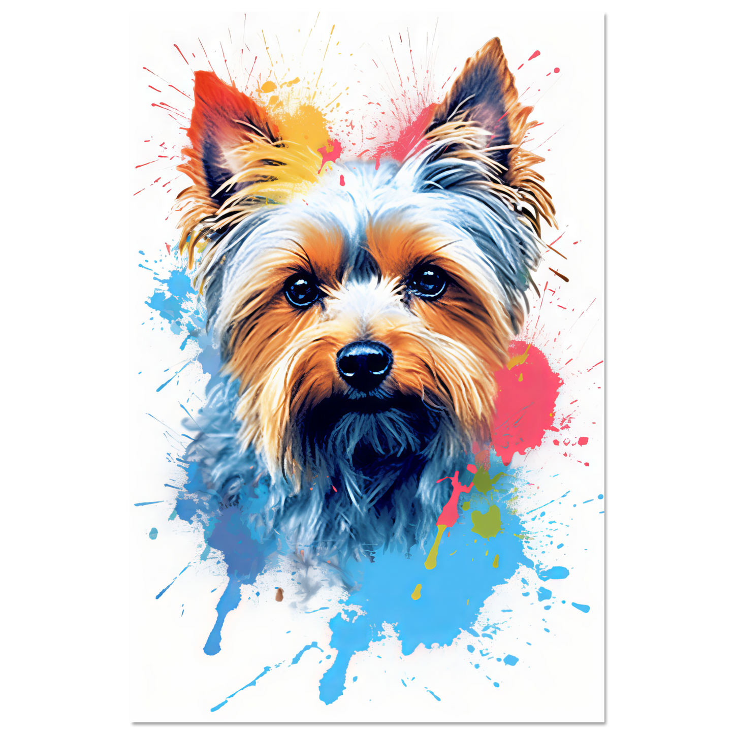 Hund Yorkshire Terrier Pop-Art (DOG56)