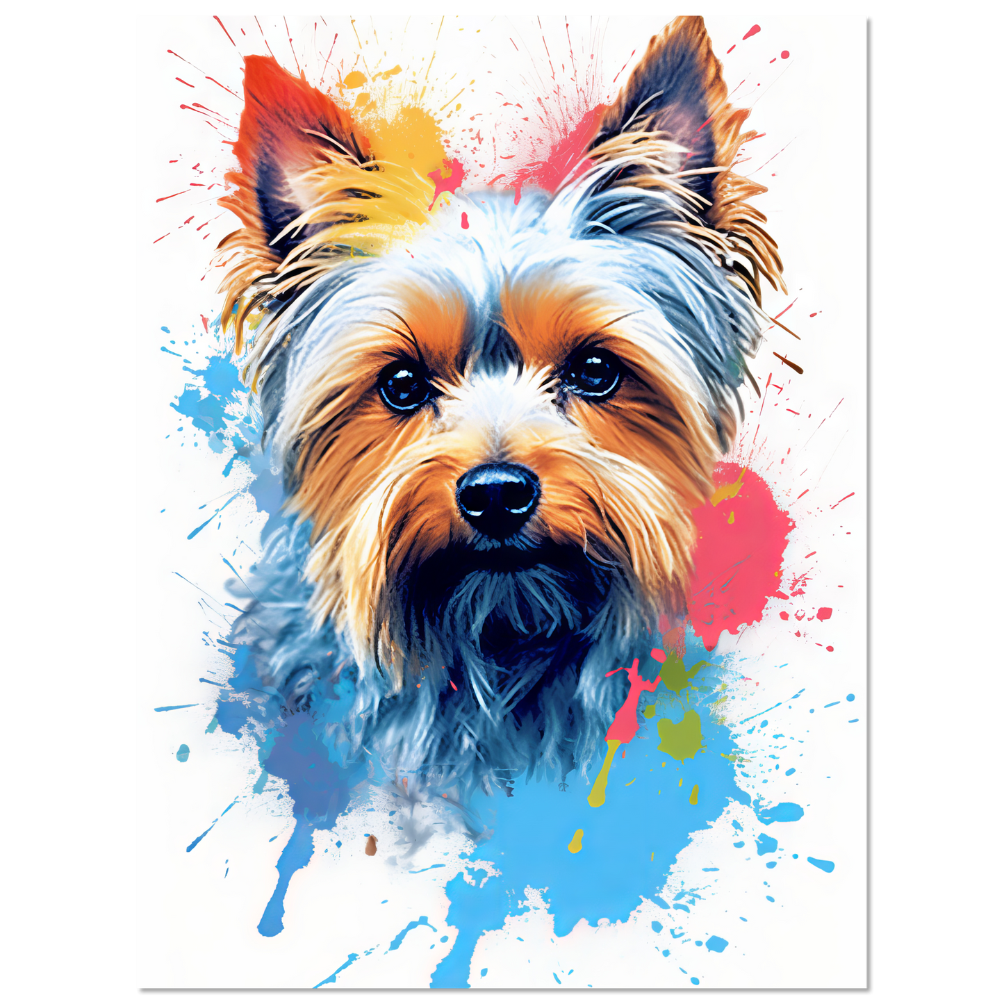 Hund Yorkshire Terrier Pop-Art (DOG56)