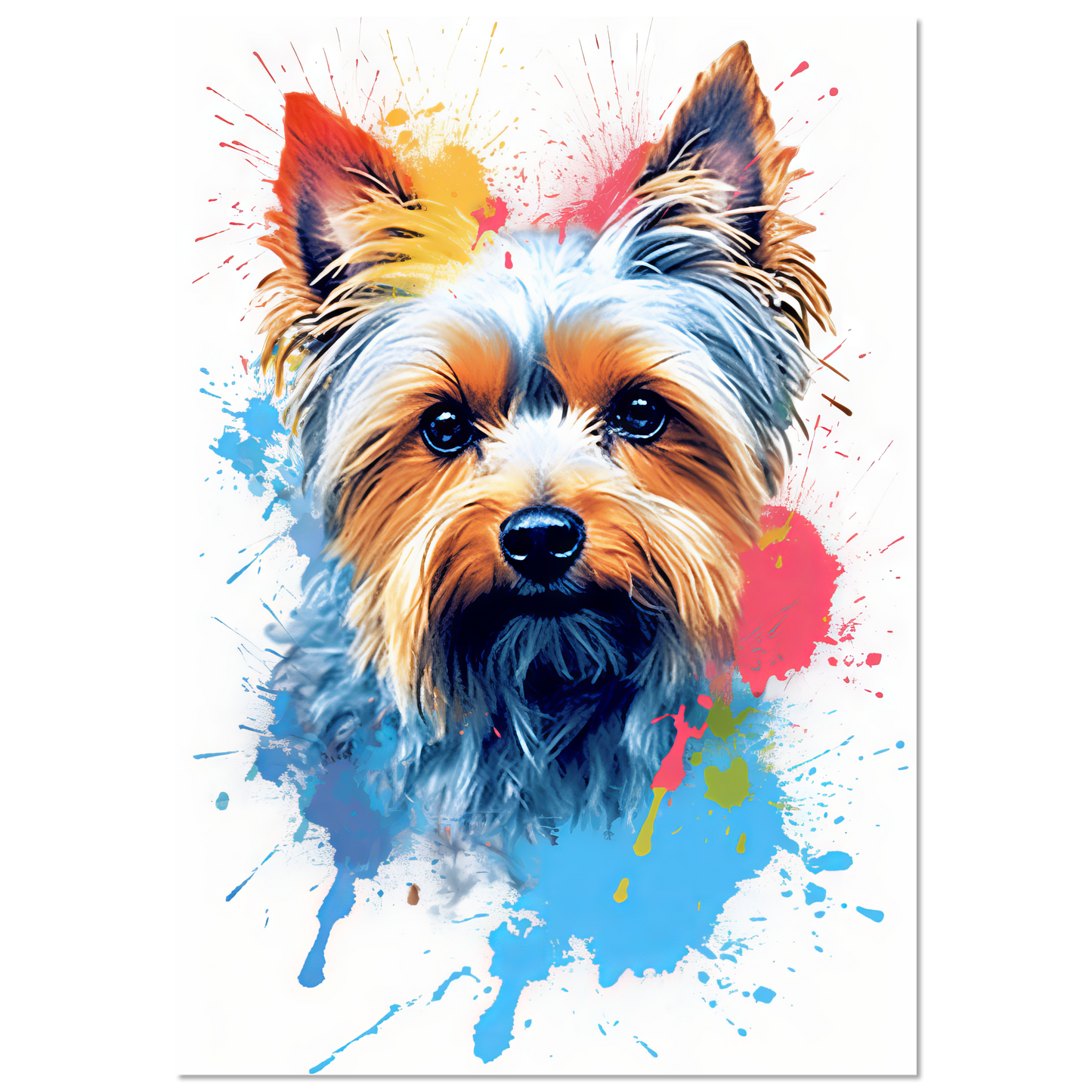 Hund Yorkshire Terrier Pop-Art (DOG56)
