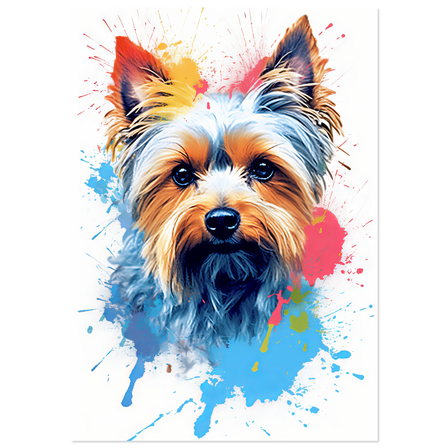 Hund Yorkshire Terrier Pop-Art (DOG56)