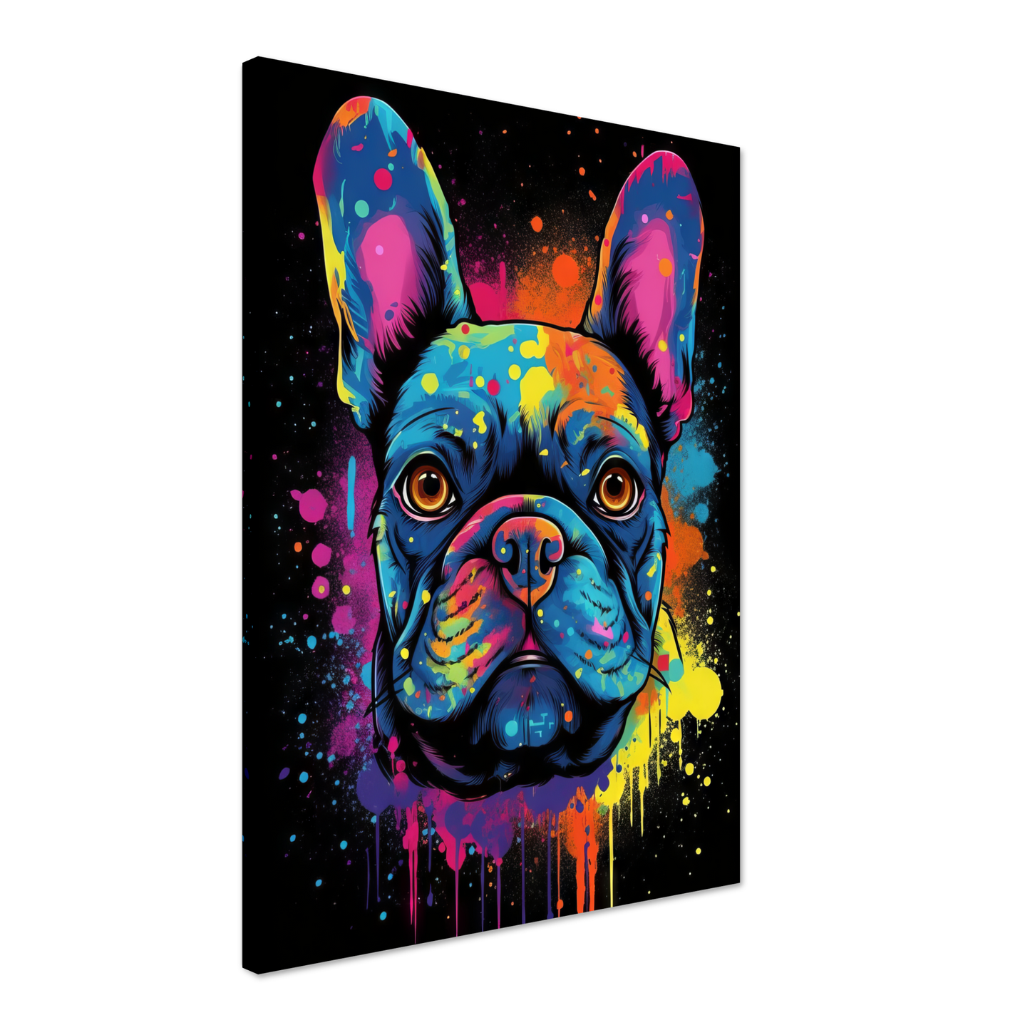 Hund Französische Bulldogge Pop-Art (DOG09)
