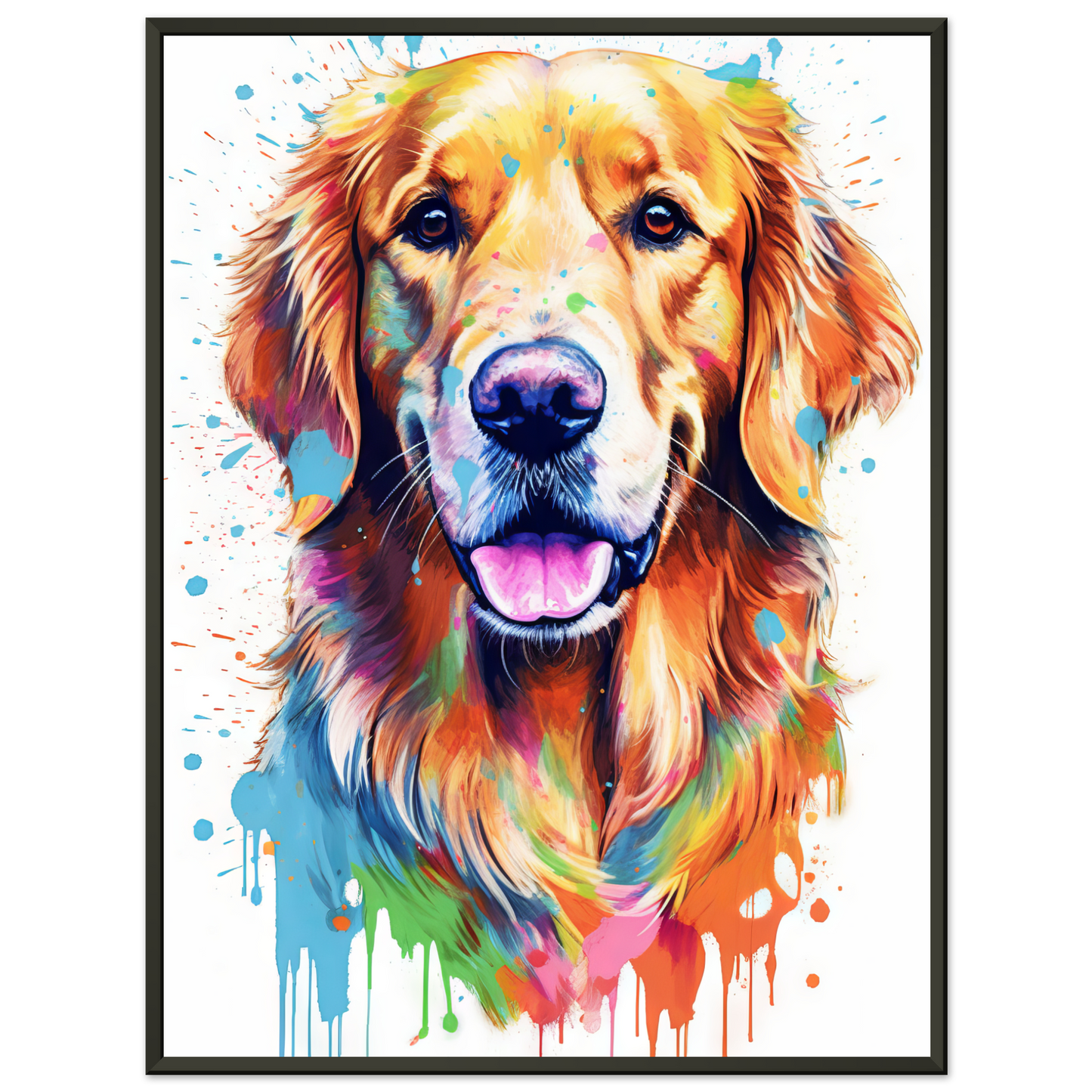 Dog Golden Retriever Pop Art (DOG96)