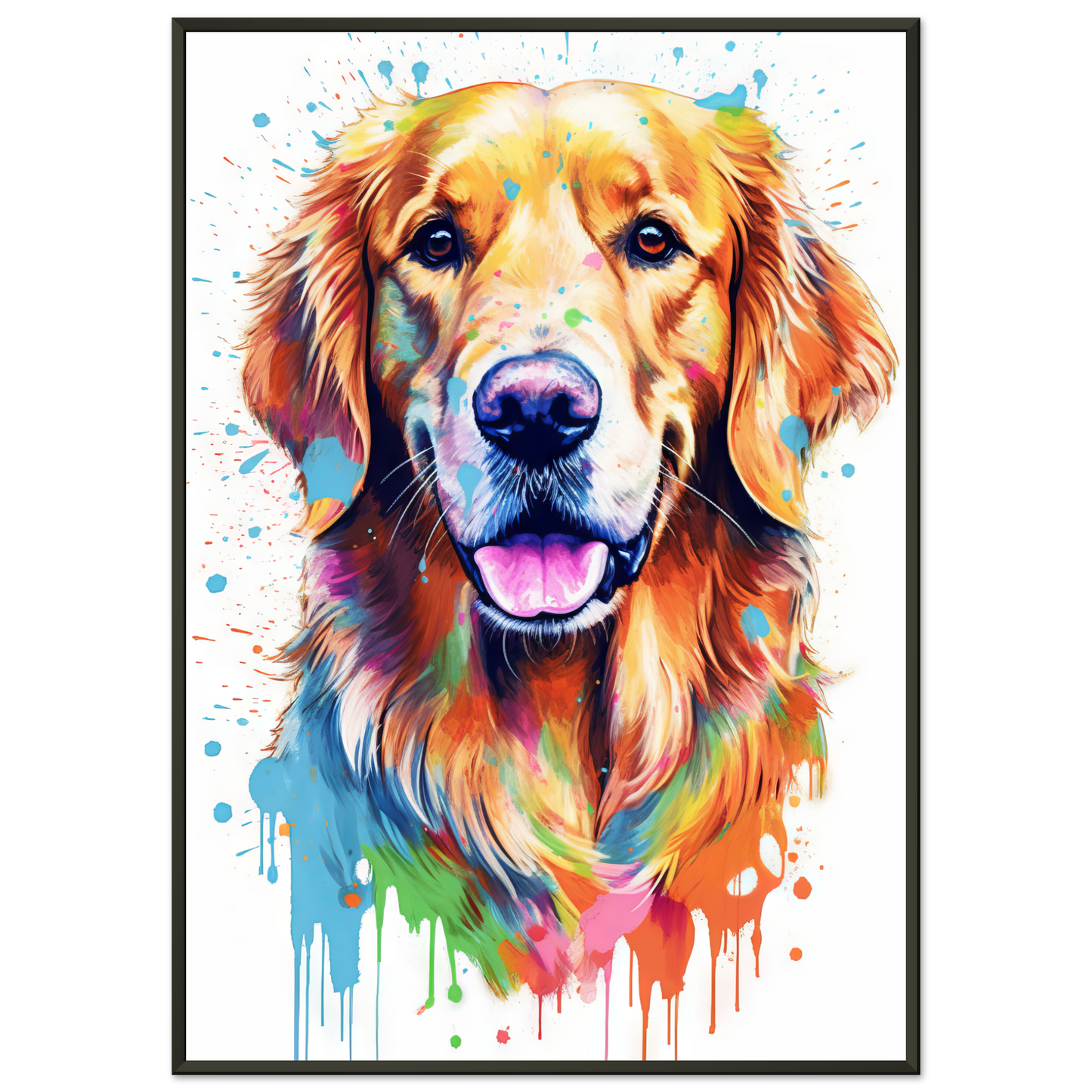 Dog Golden Retriever Pop Art (DOG96)