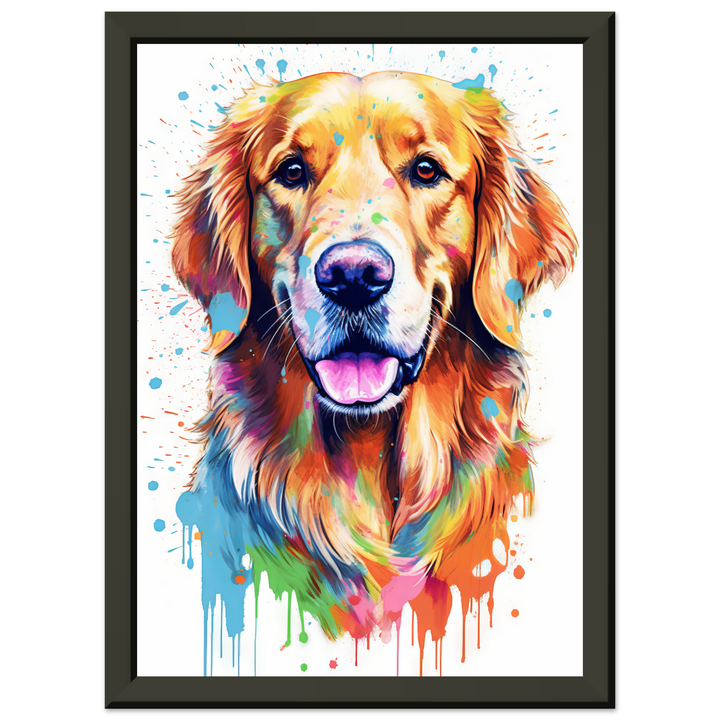 Dog Golden Retriever Pop Art (DOG96)