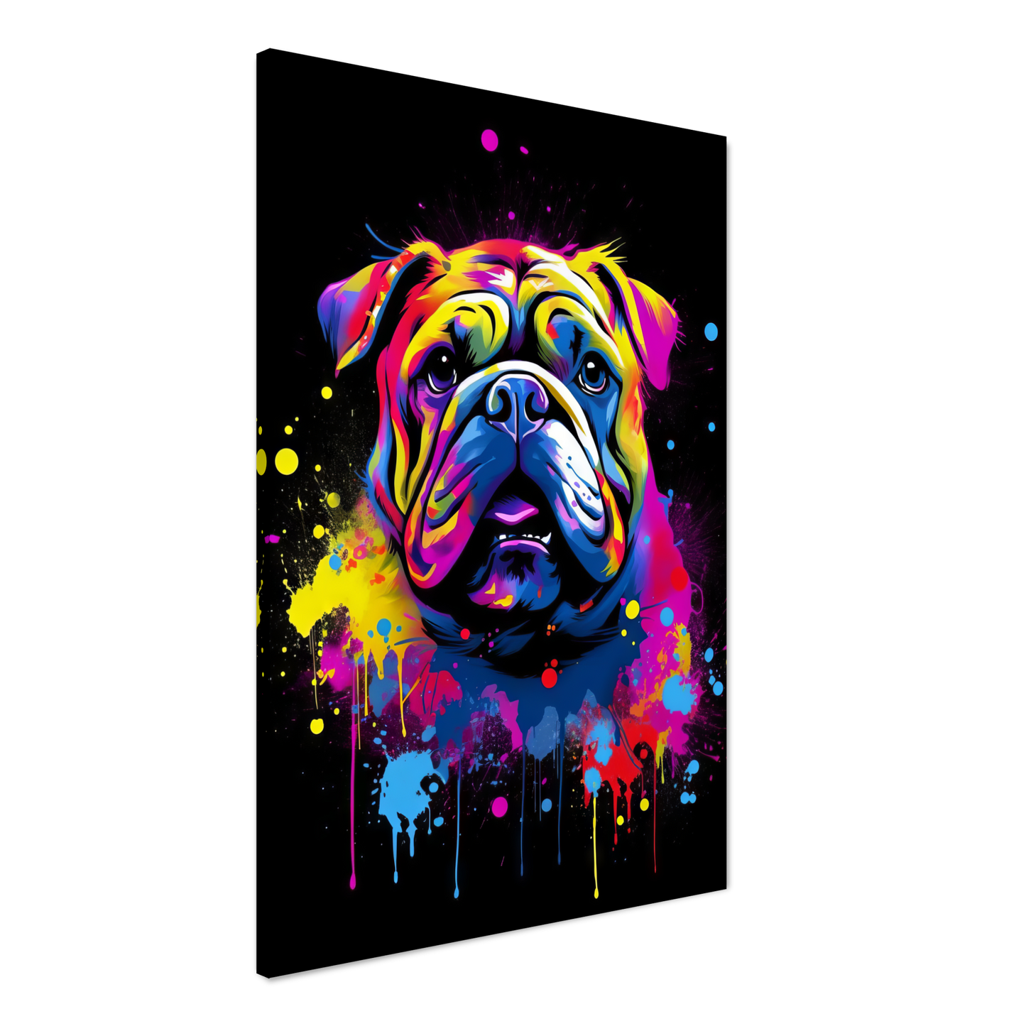 Dog Bulldog Pop Art (DOG101)