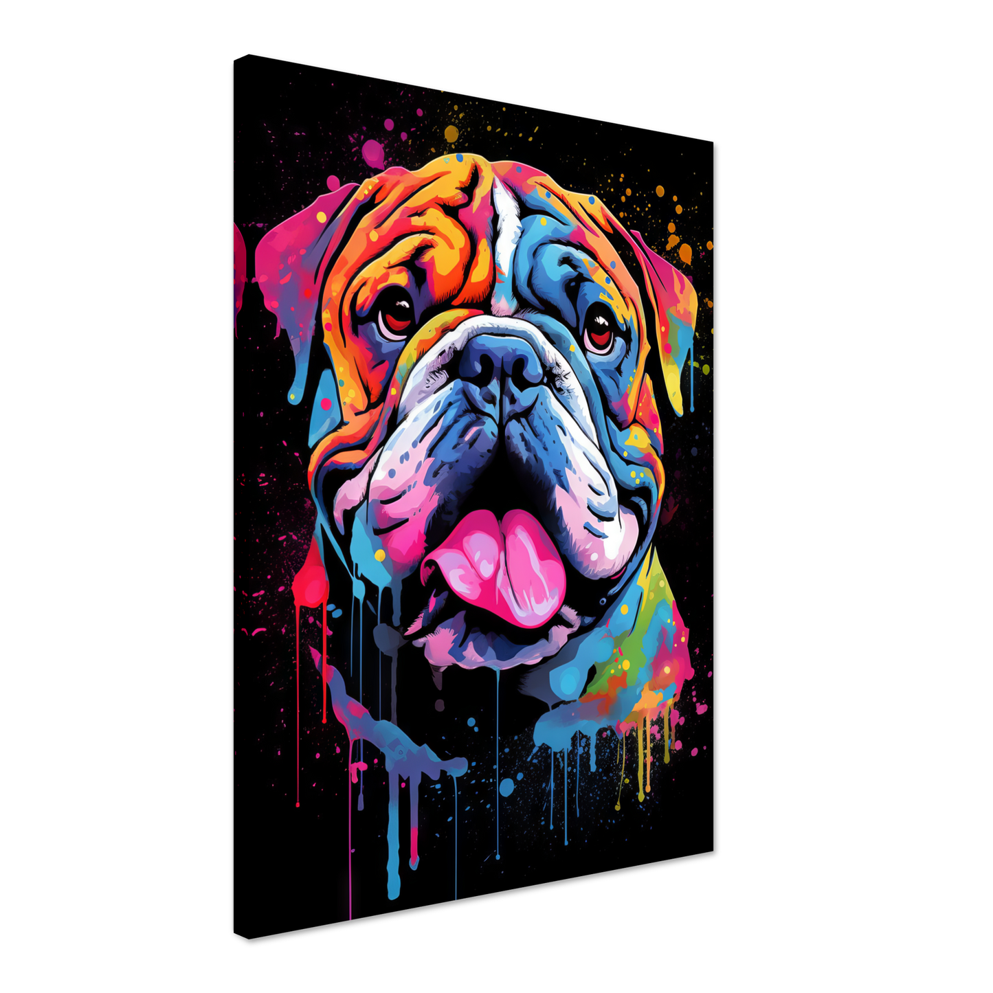 Dog Bulldog Pop Art (DOG102)