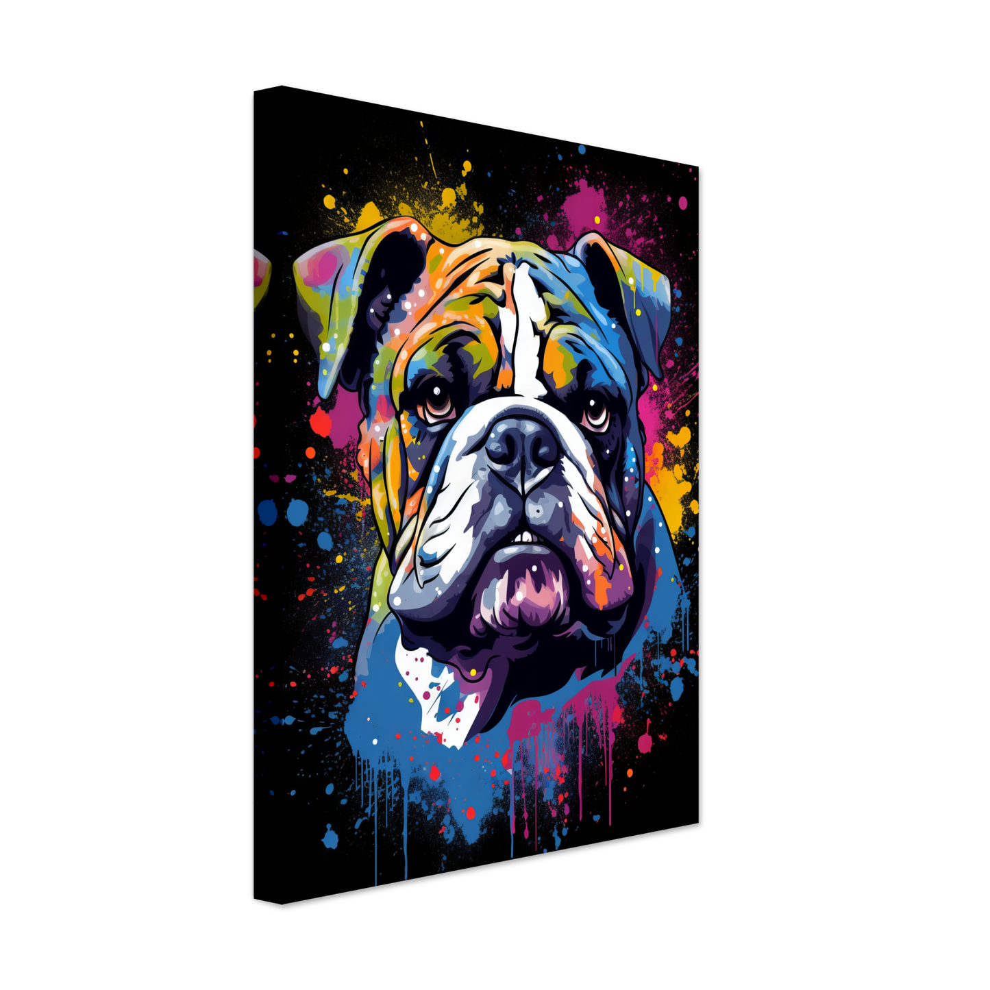 Dog Bulldog Pop Art (DOG103)