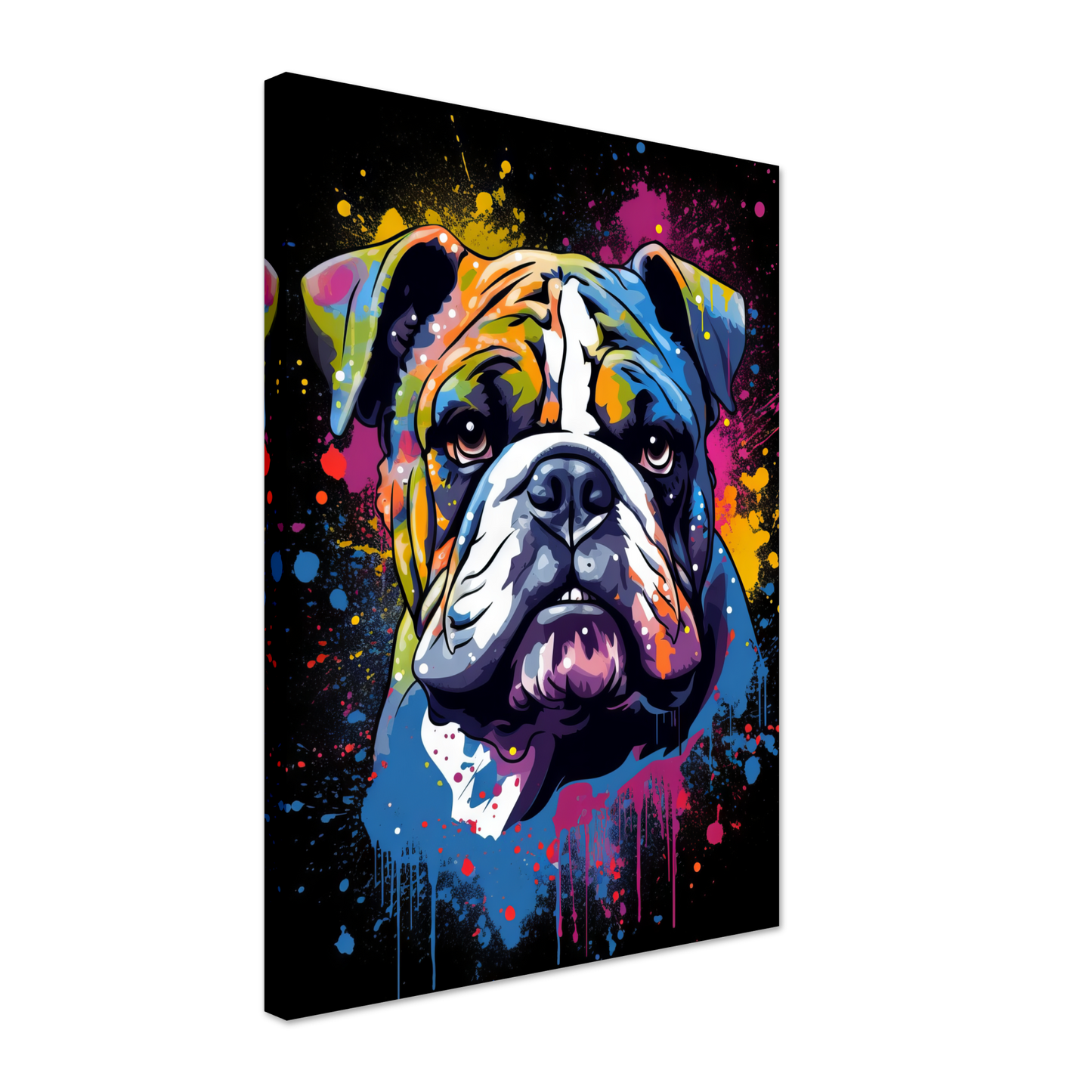 Dog Bulldog Pop Art (DOG103)
