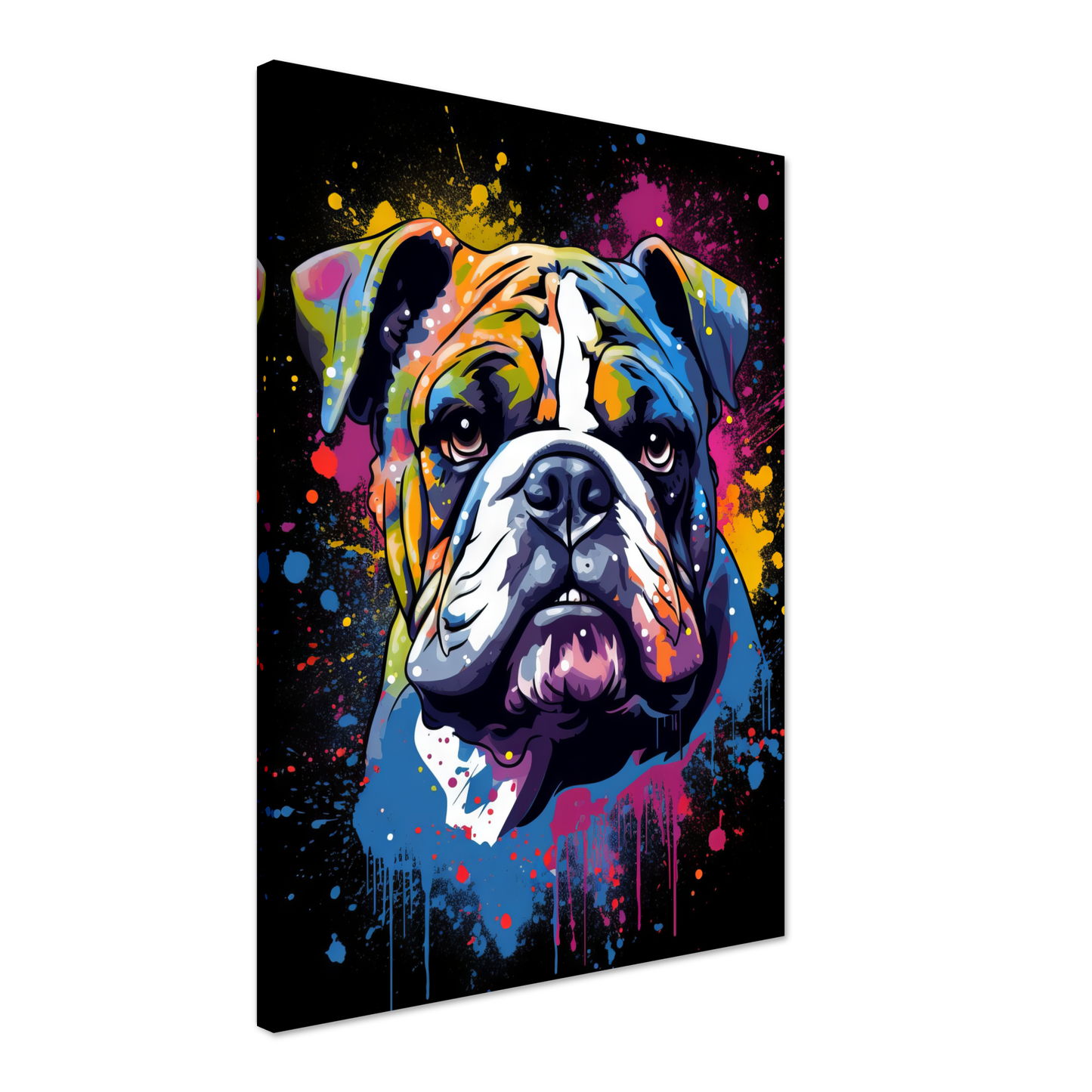 Dog Bulldog Pop Art (DOG103)