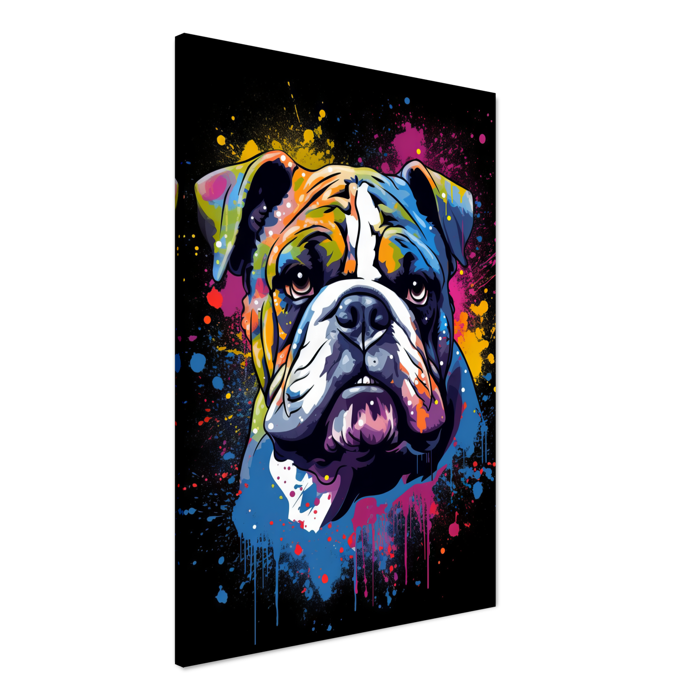 Dog Bulldog Pop Art (DOG103)