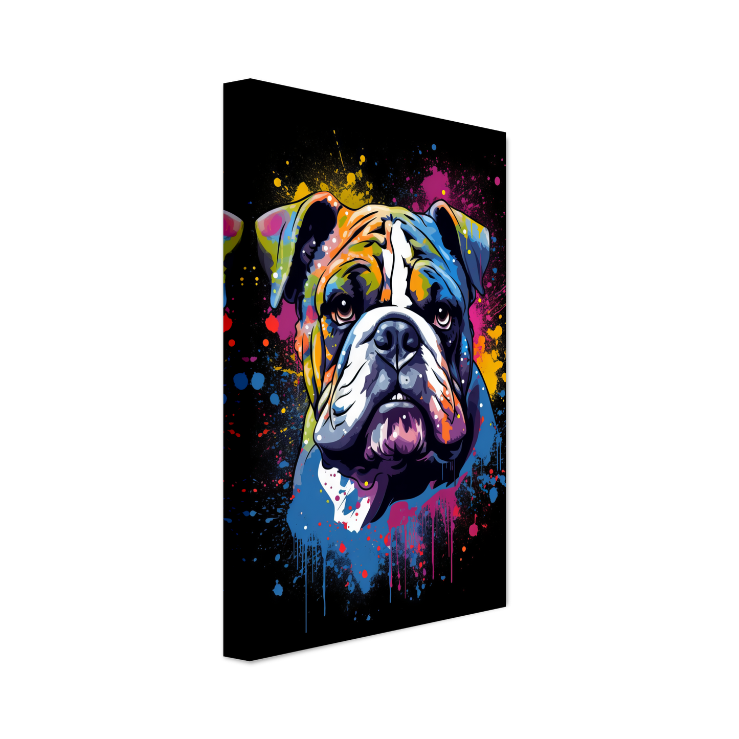 Dog Bulldog Pop Art (DOG103)