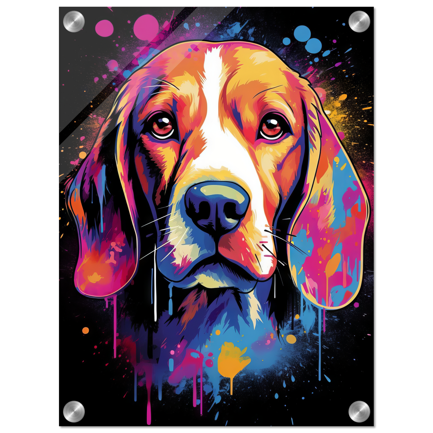 Hund Beagle Pop-Art (DOG109)