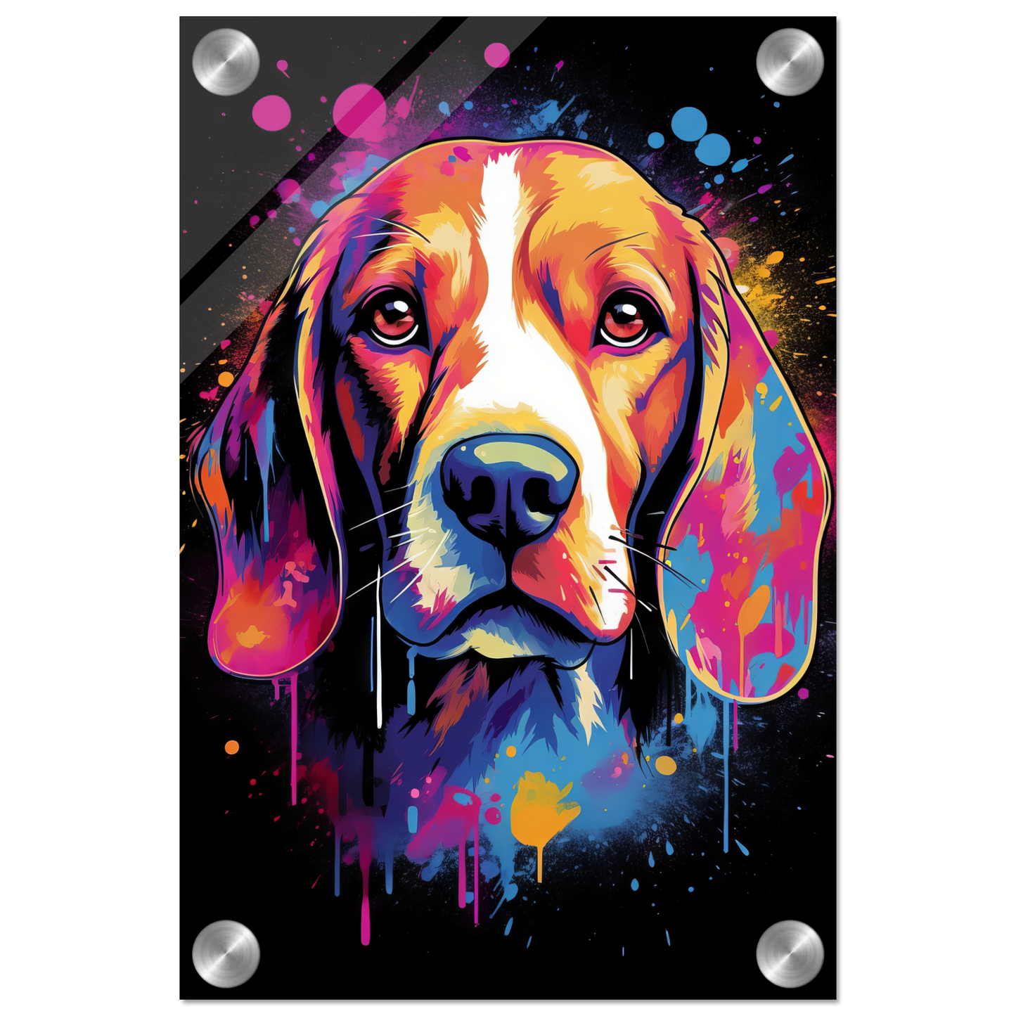 Hund Beagle Pop-Art (DOG109)