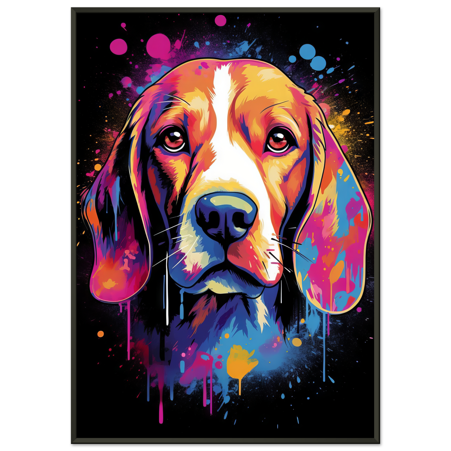 Hund Beagle Pop-Art (DOG109)