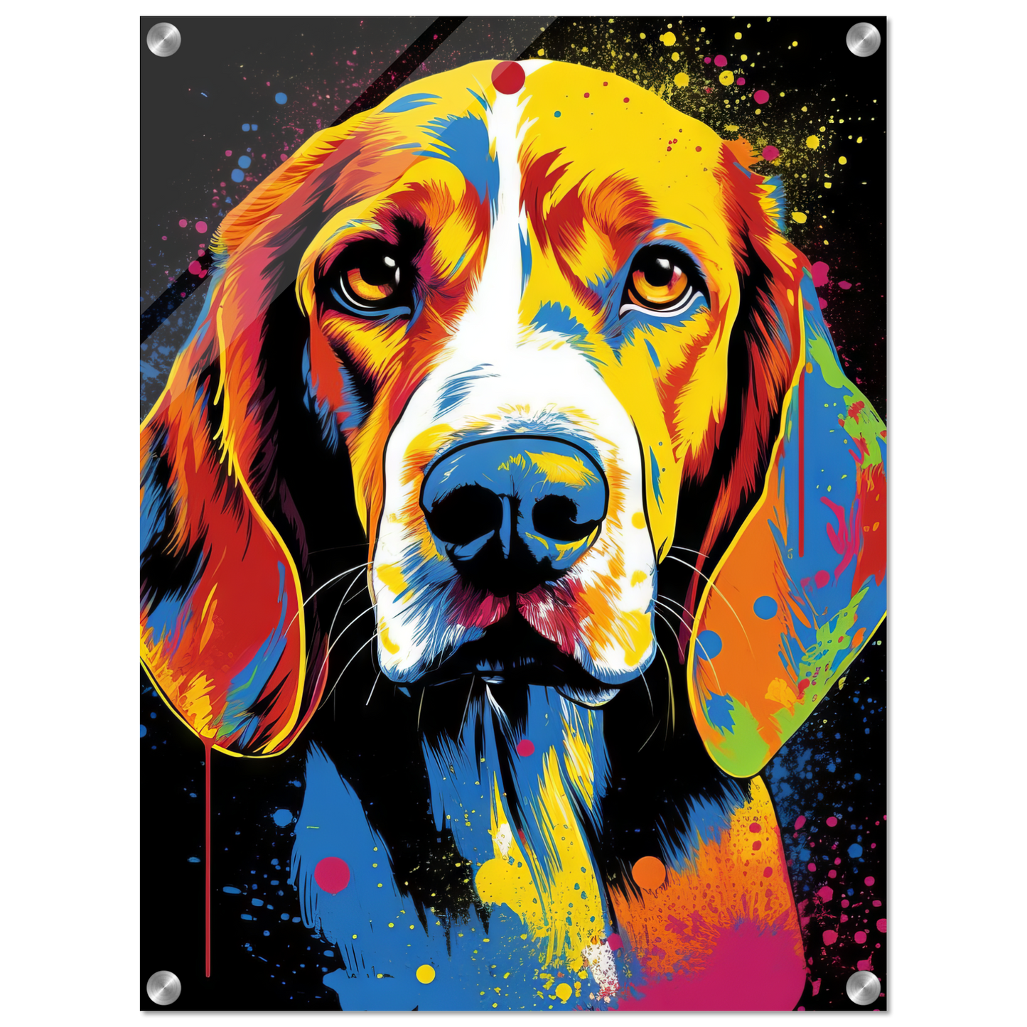 Hund Beagle Pop-Art (DOG110)
