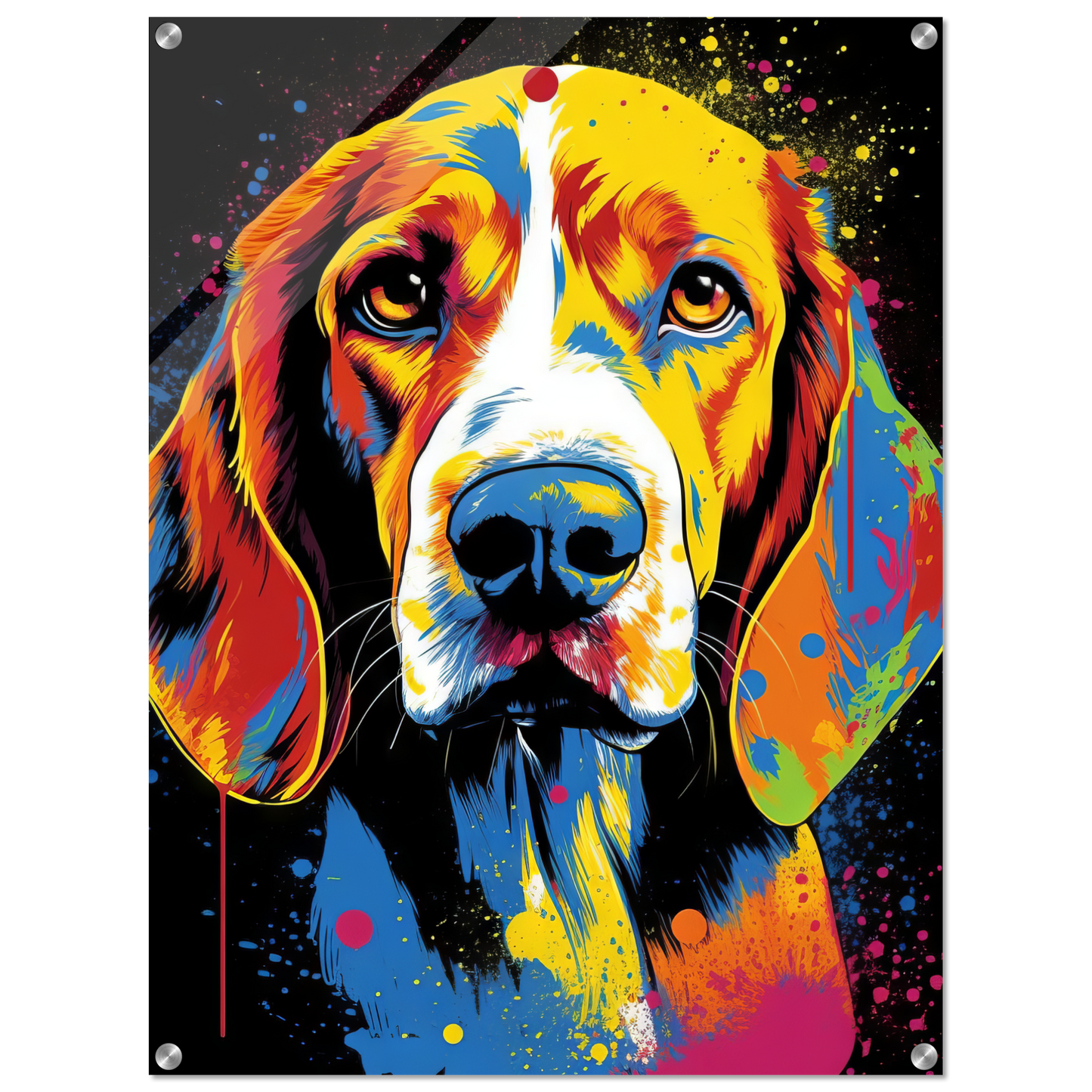 Hund Beagle Pop-Art (DOG110)