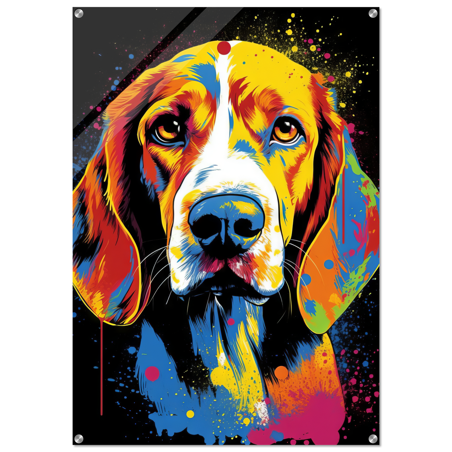 Hund Beagle Pop-Art (DOG110)