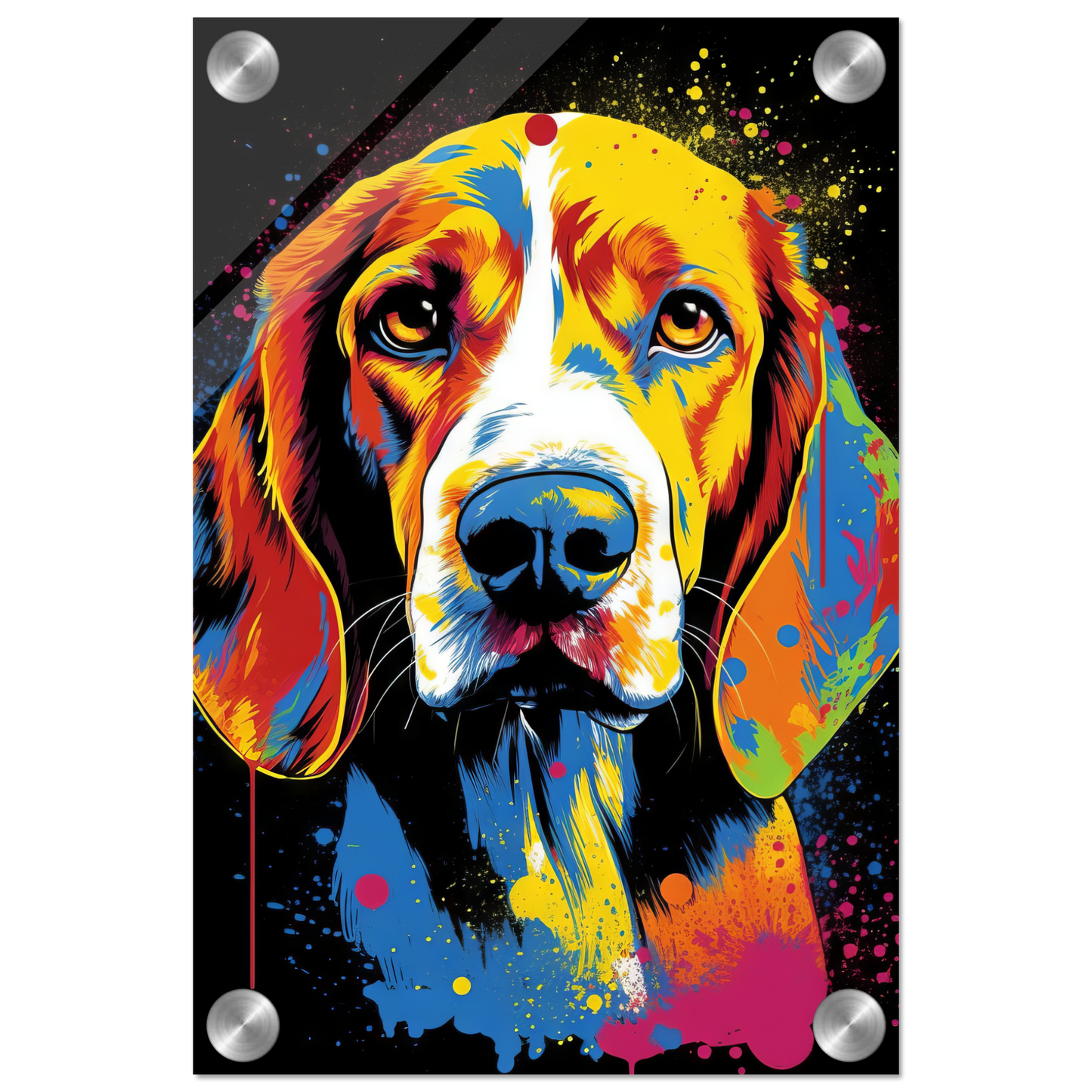 Hund Beagle Pop-Art (DOG110)