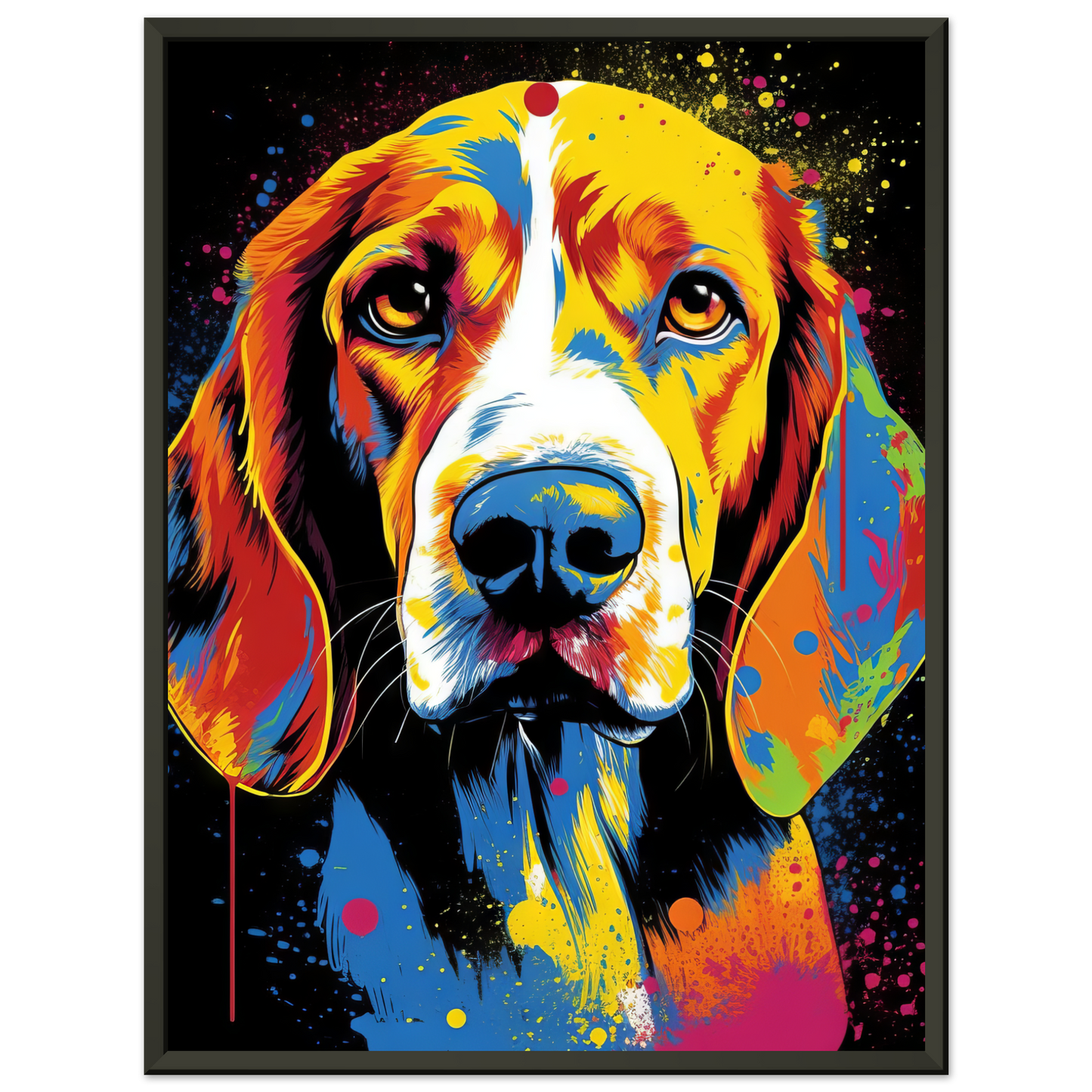 Hund Beagle Pop-Art (DOG110)