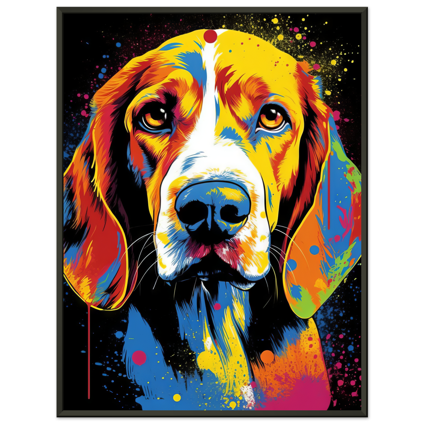 Hund Beagle Pop-Art (DOG110)