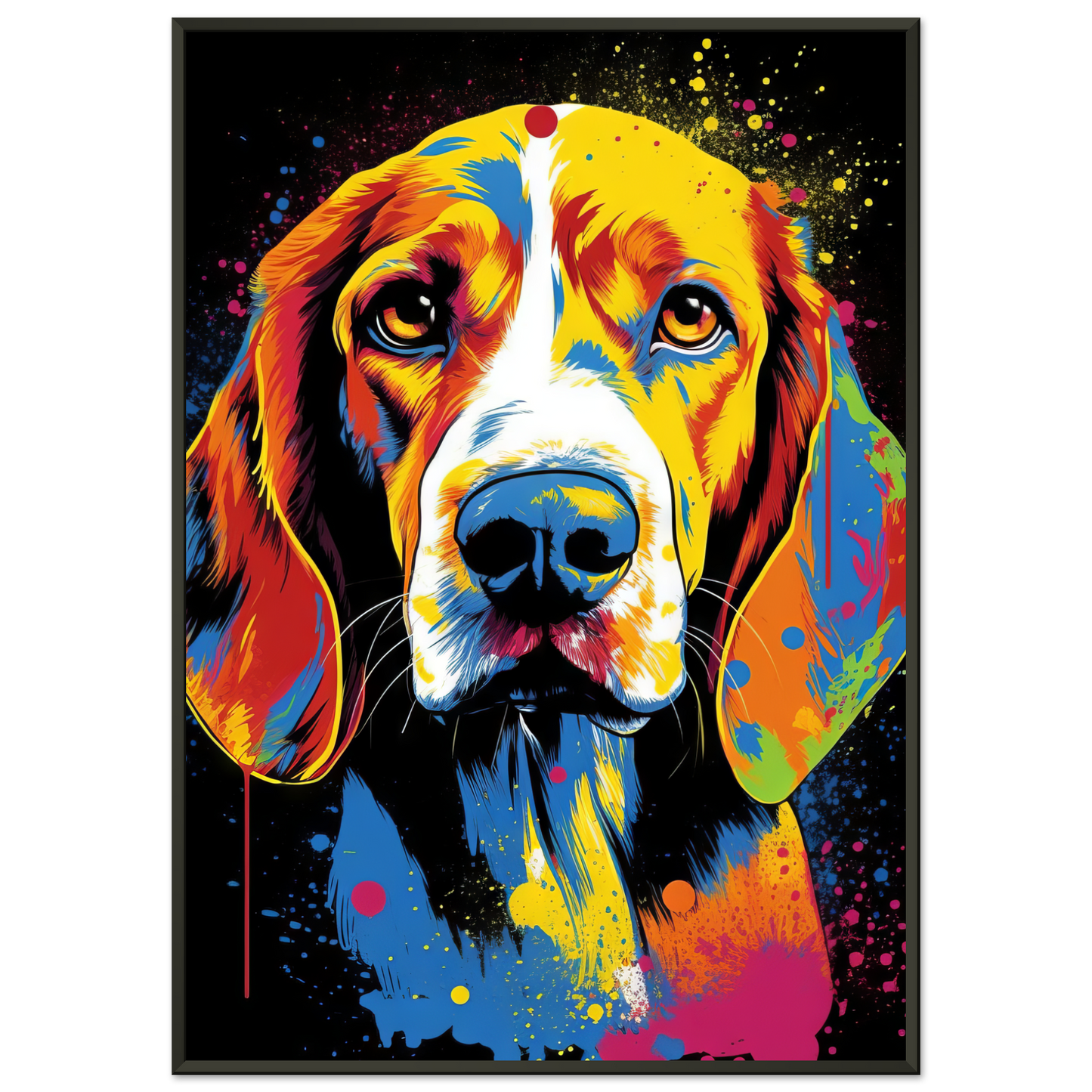 Hund Beagle Pop-Art (DOG110)
