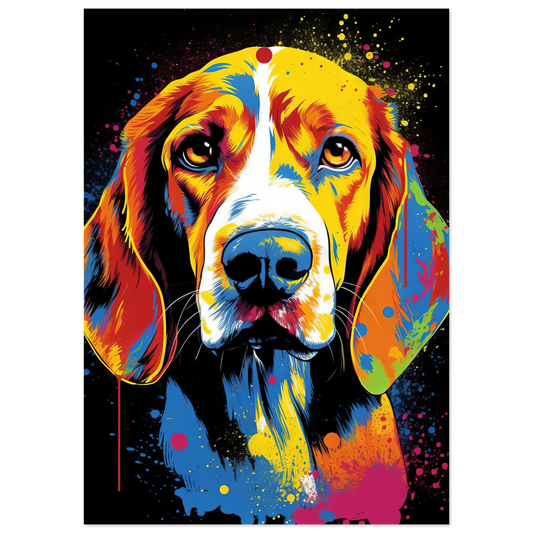 Hund Beagle Pop-Art (DOG110)