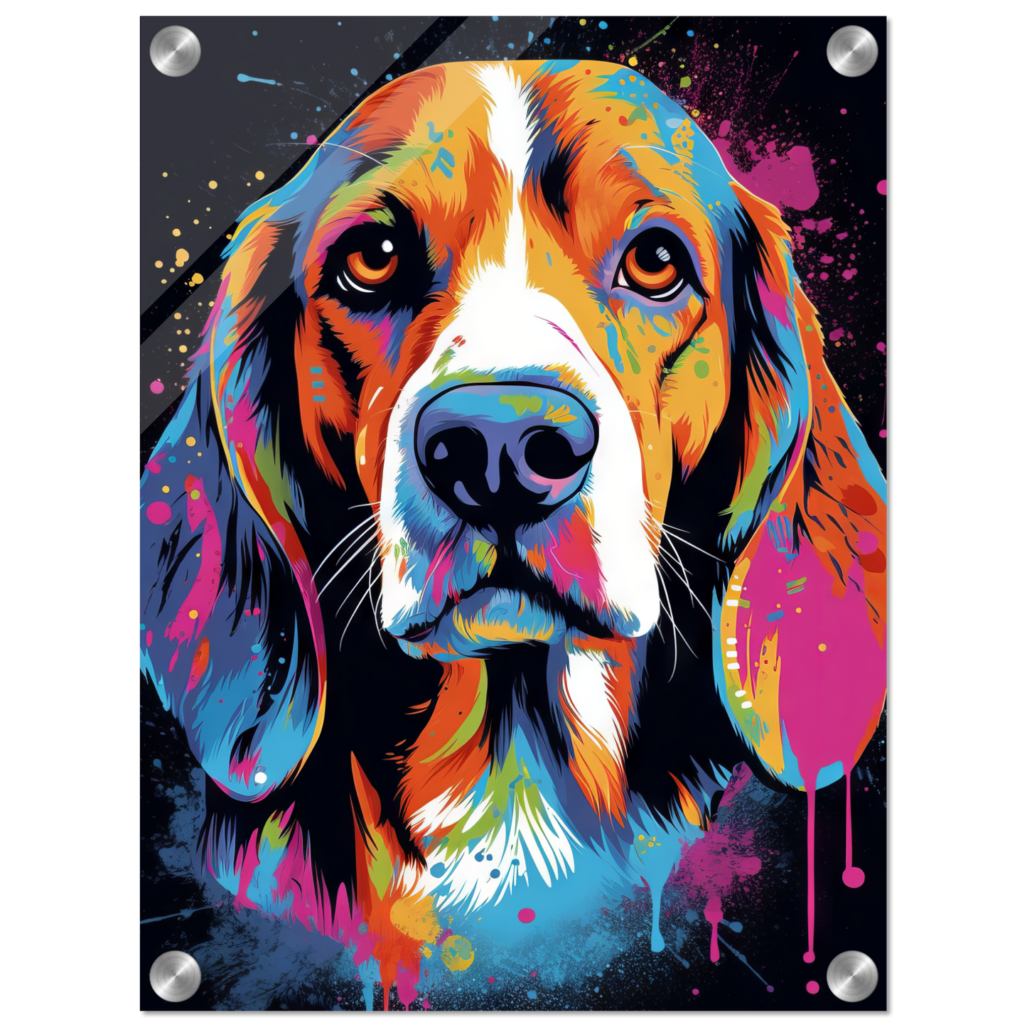Hund Beagle Pop-Art (DOG111)