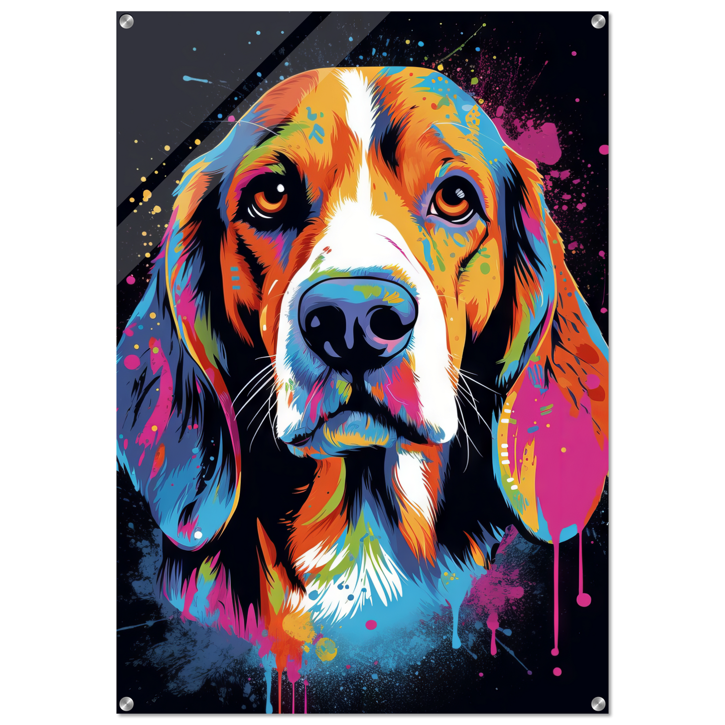 Hund Beagle Pop-Art (DOG111)