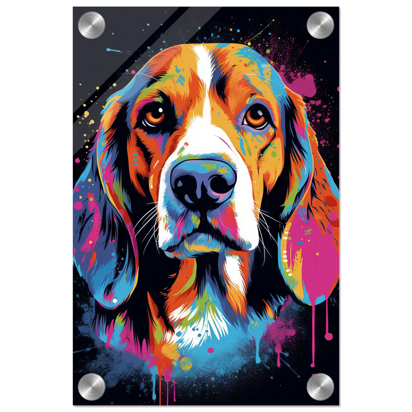 Hund Beagle Pop-Art (DOG111)